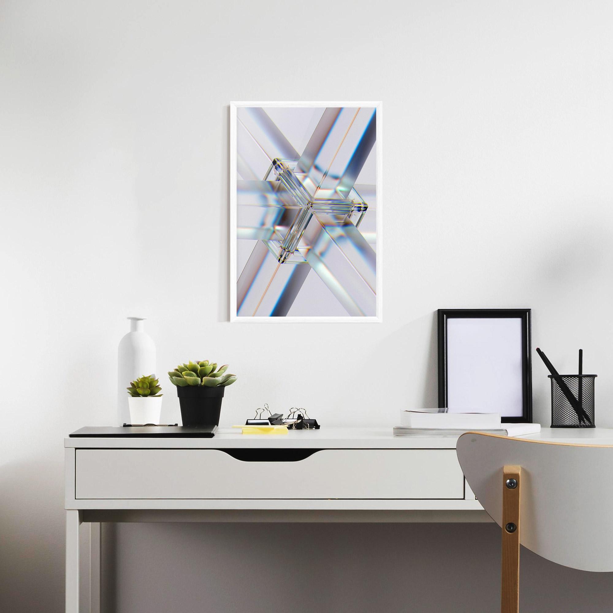 Poster Înrămat Glass Shape mockup 7