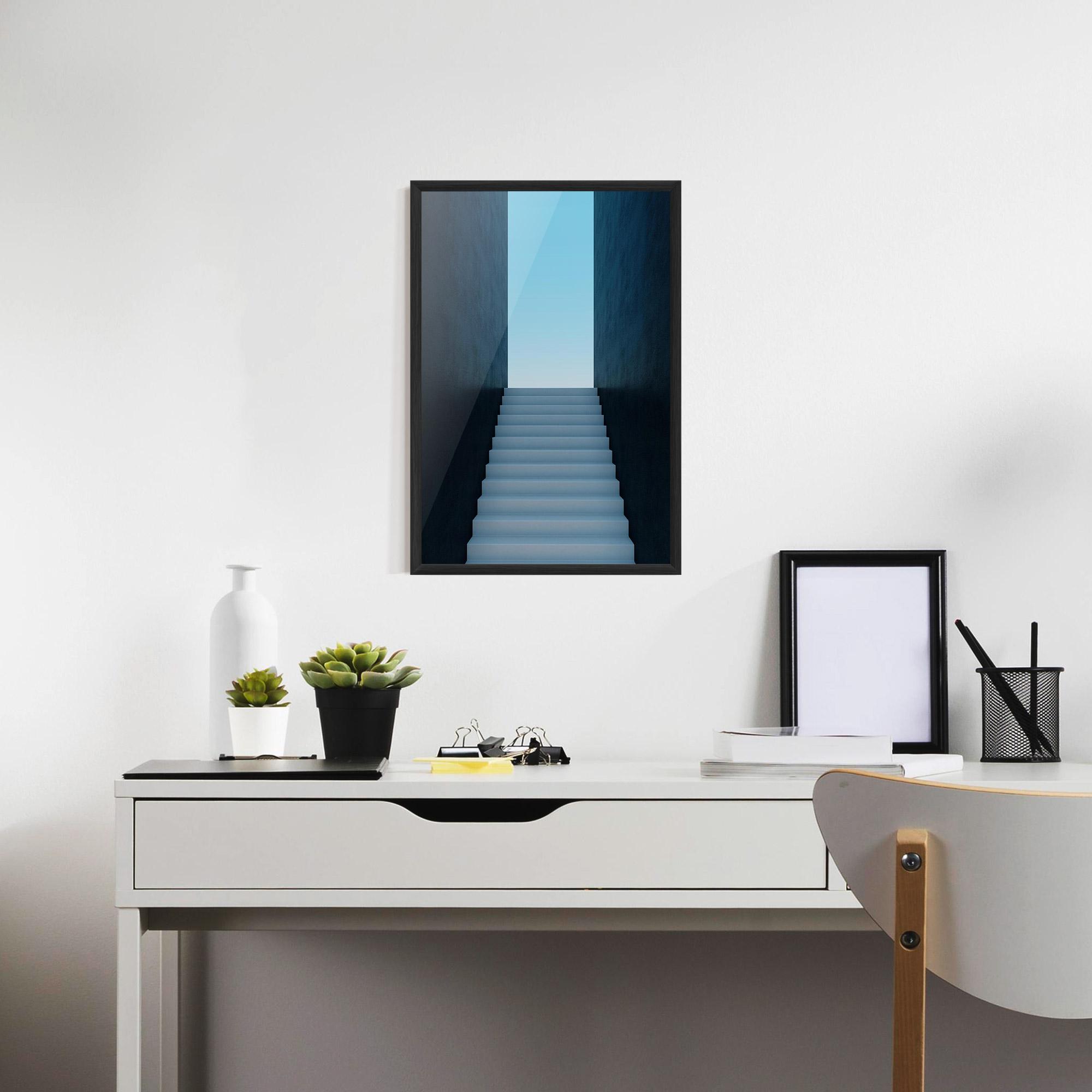 Poster Înrămat Forward Stairs mockup 7