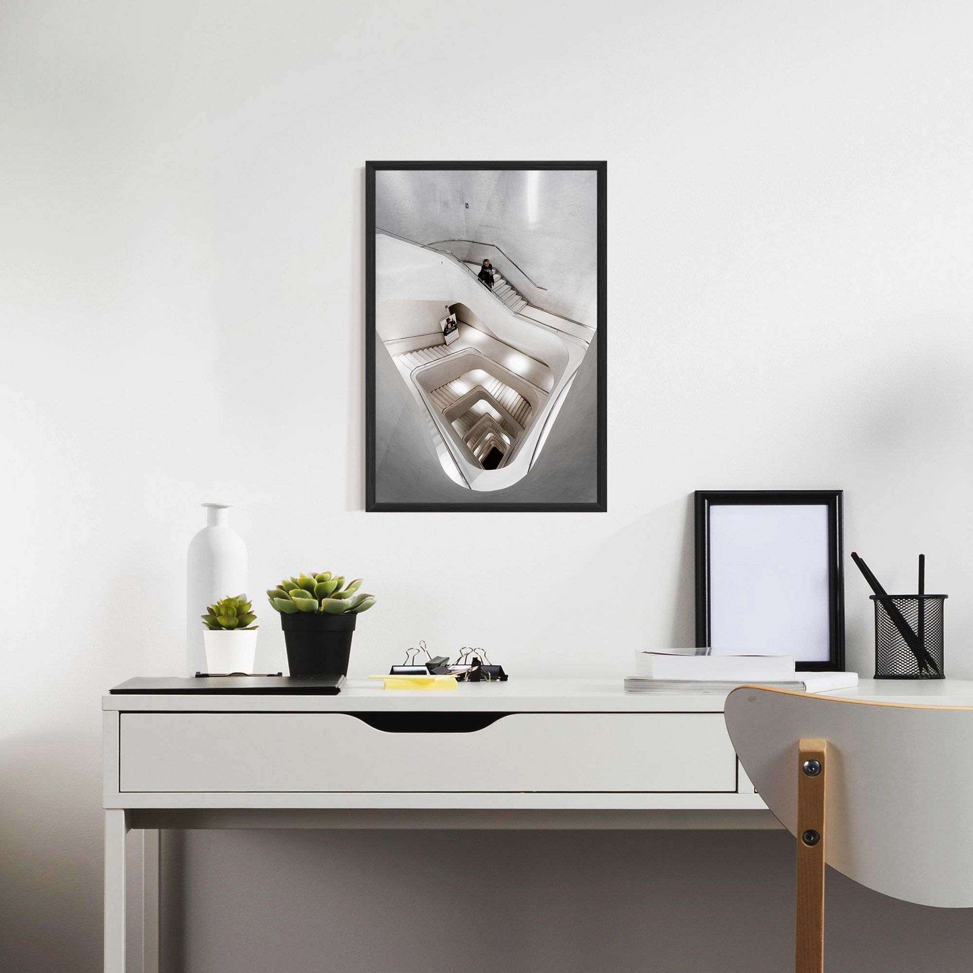 White Stairs Spiral mockup 7