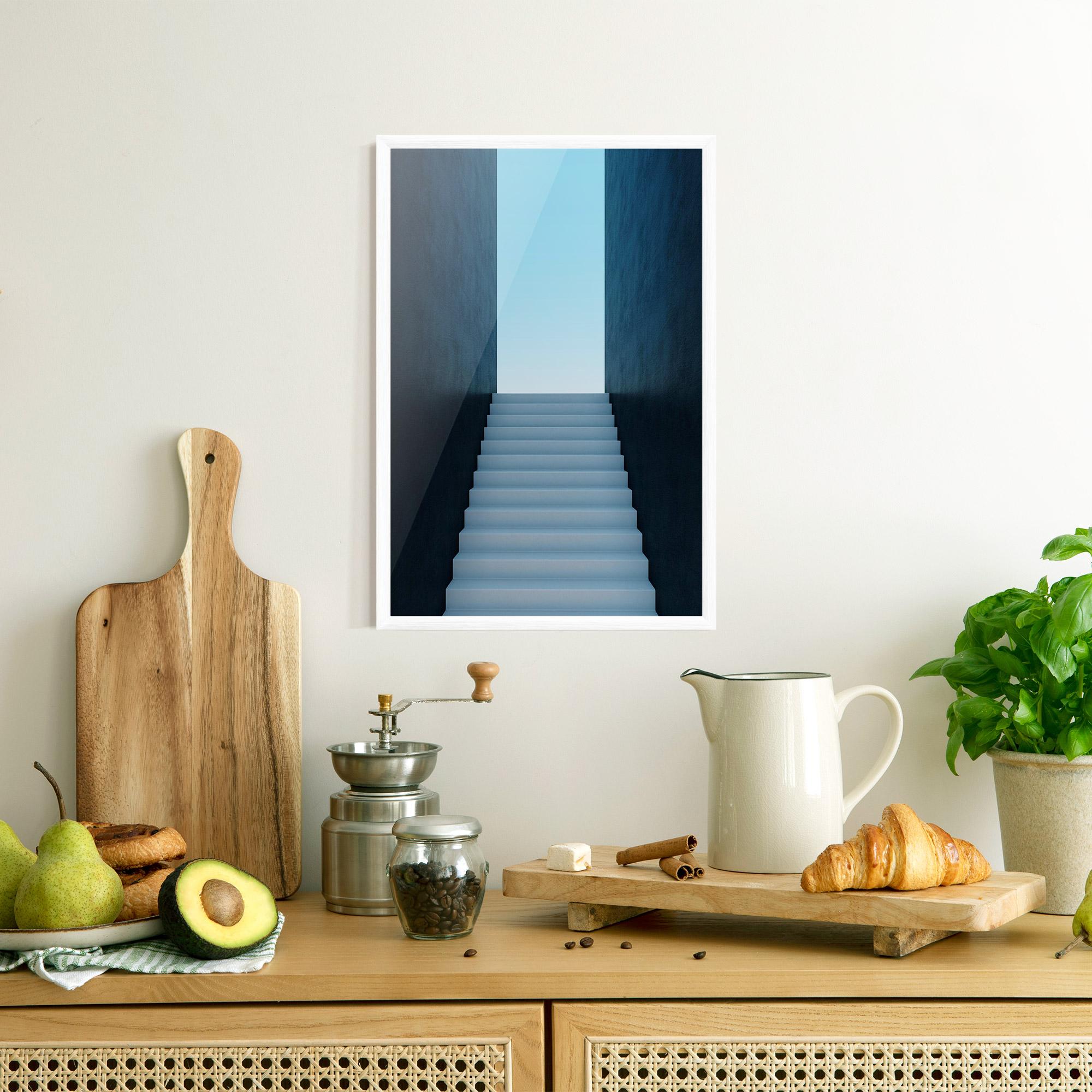 Poster Înrămat Forward Stairs mockup 8
