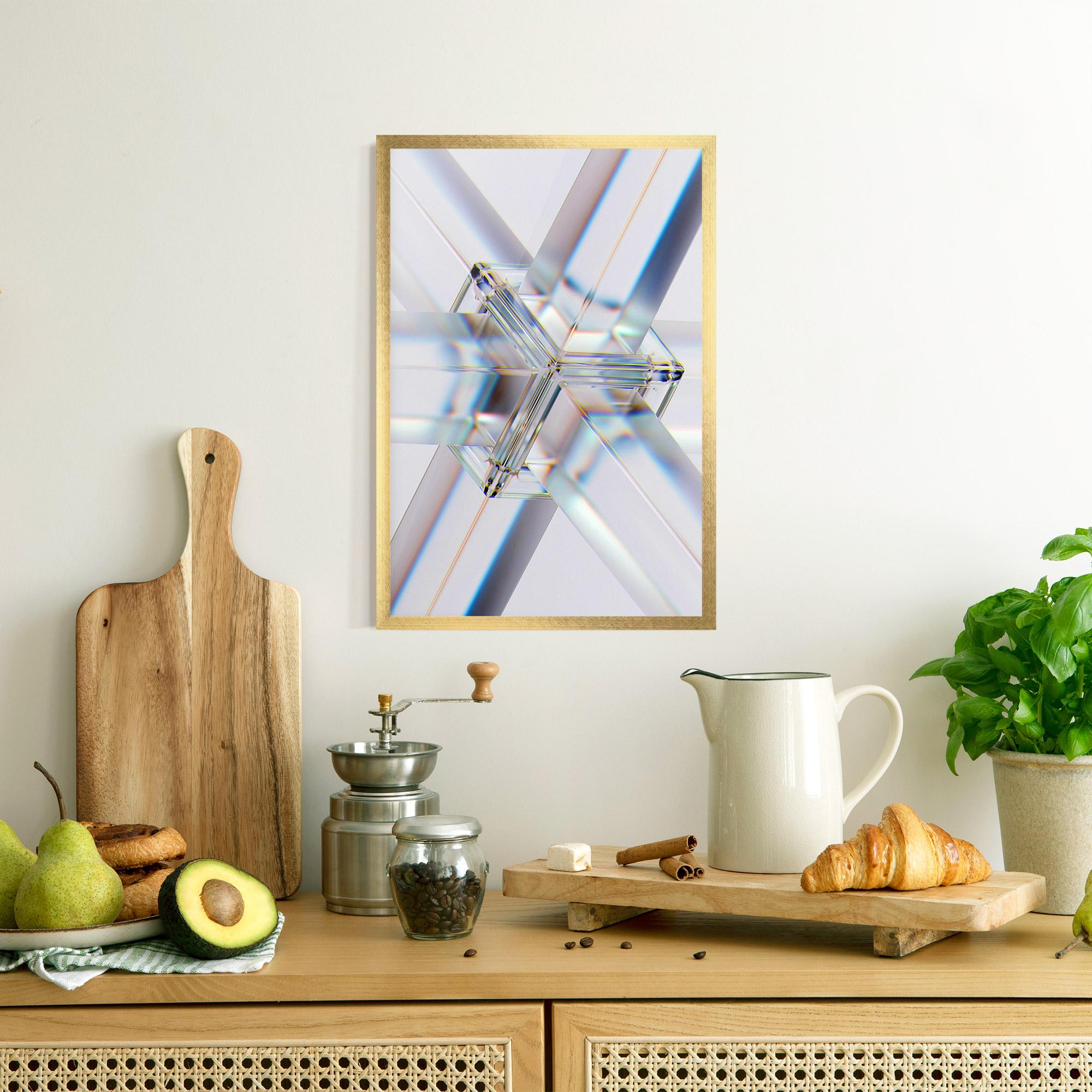 Poster Înrămat Glass Shape mockup 8