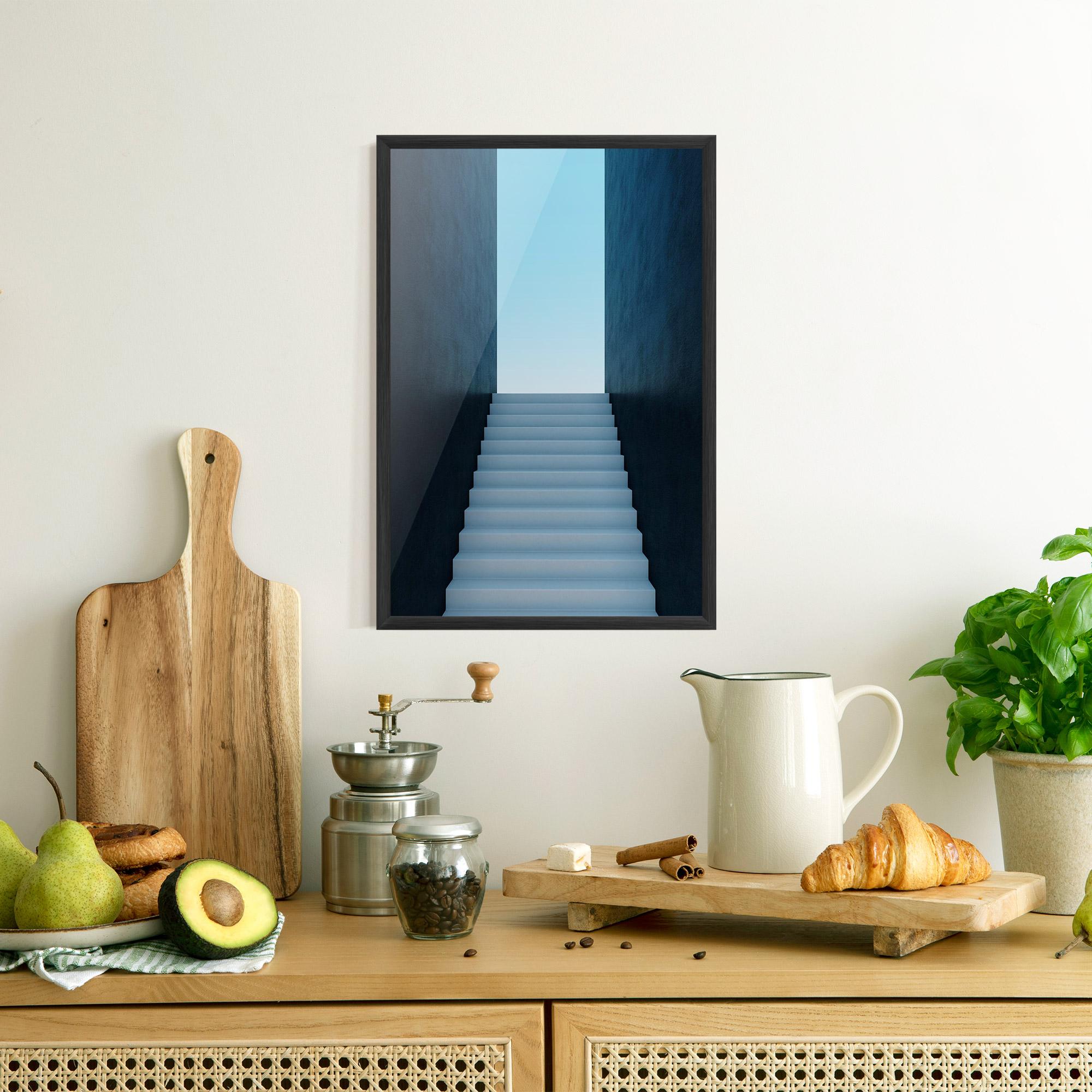 Poster Înrămat Forward Stairs mockup 8