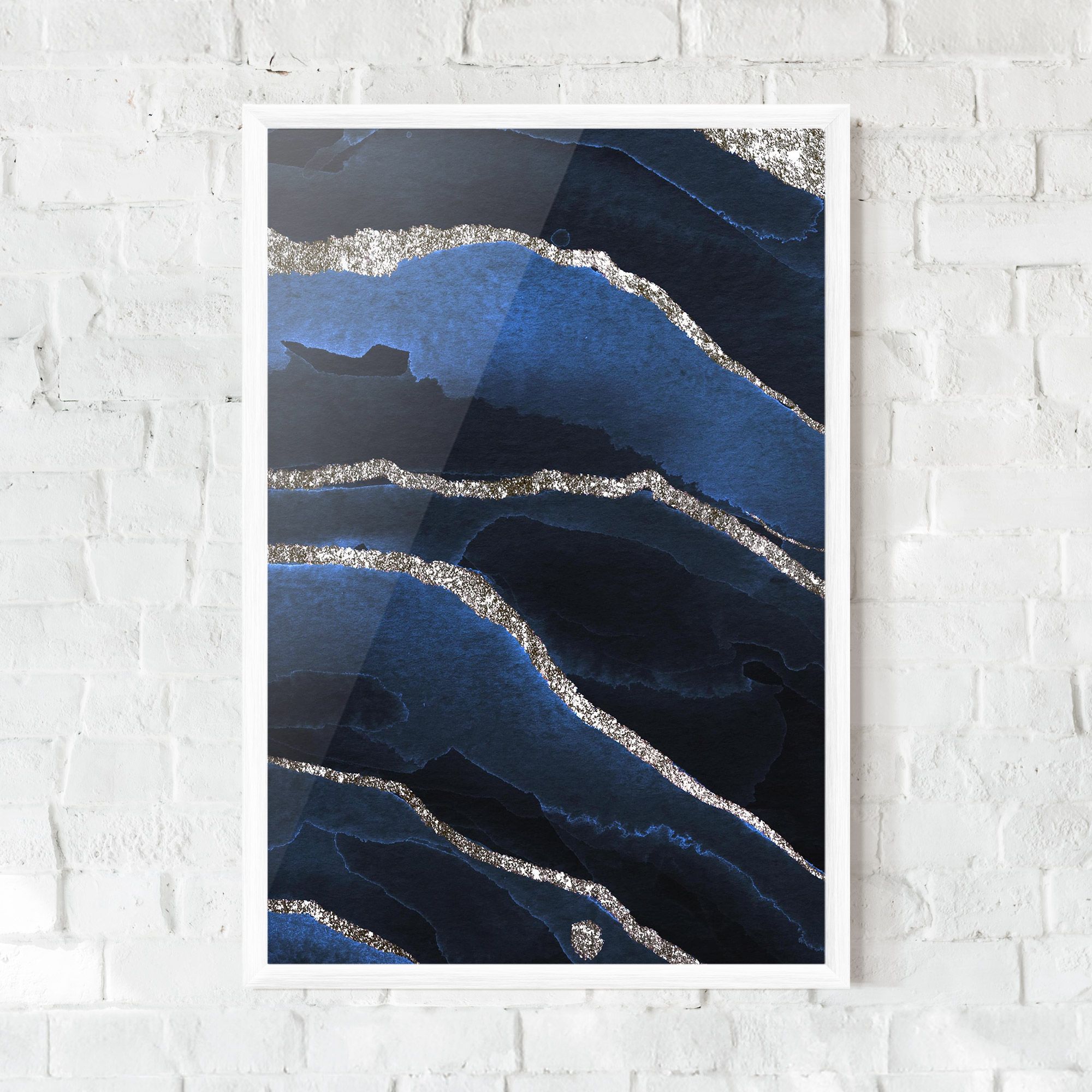 Golden Lines With Blue mockup 0