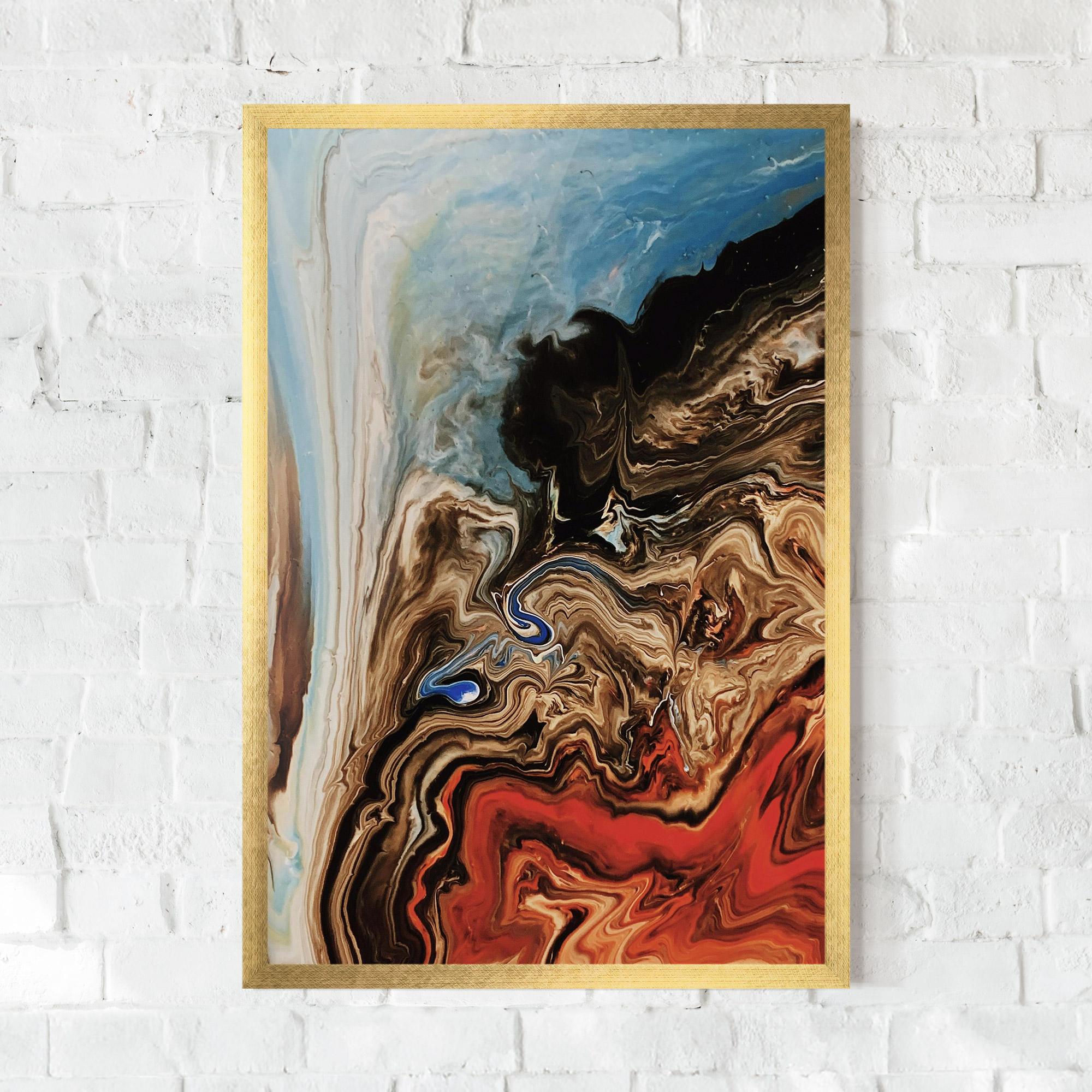 Poster Înrămat Abstract Waterfall mockup 0