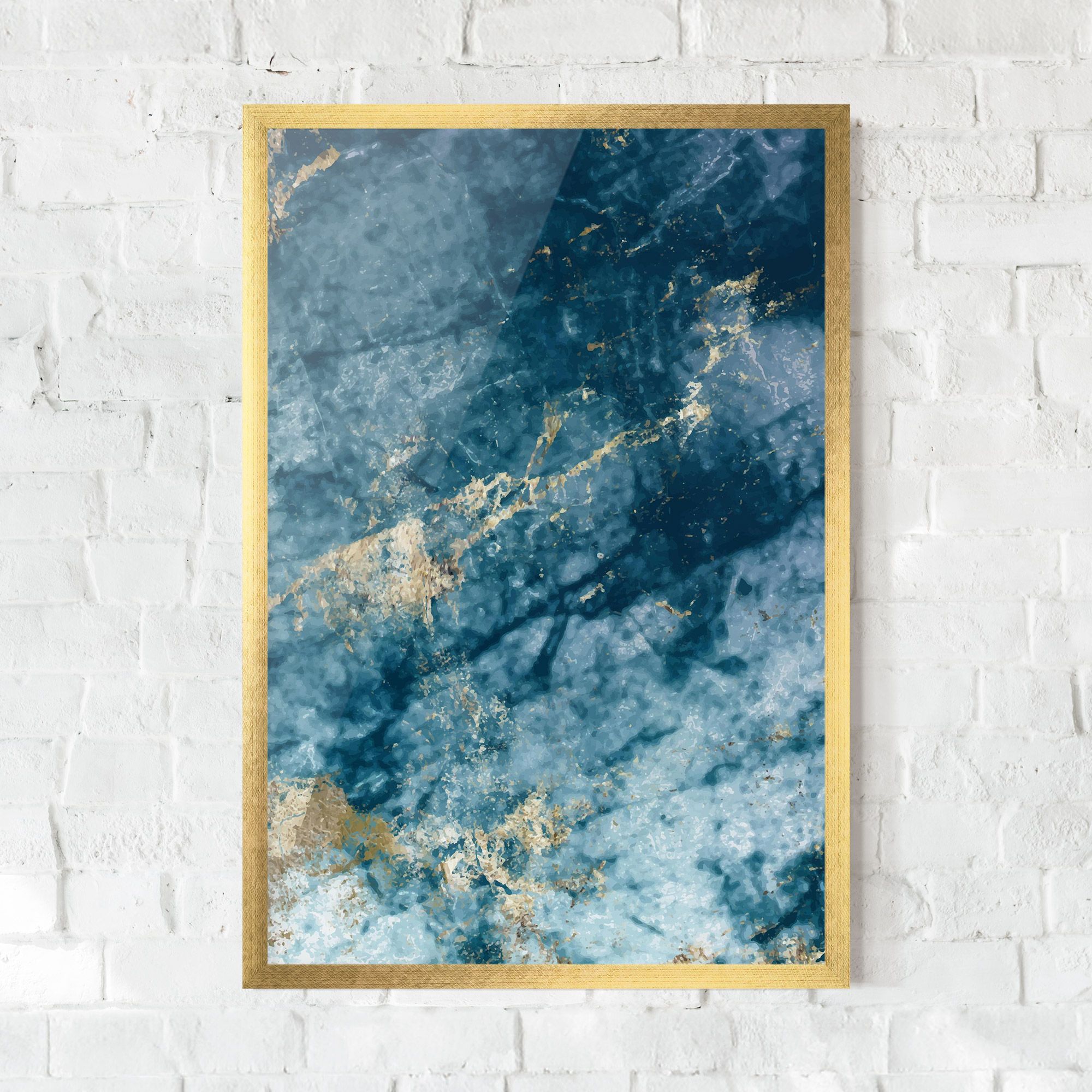 Blue Water Marble mockup 0