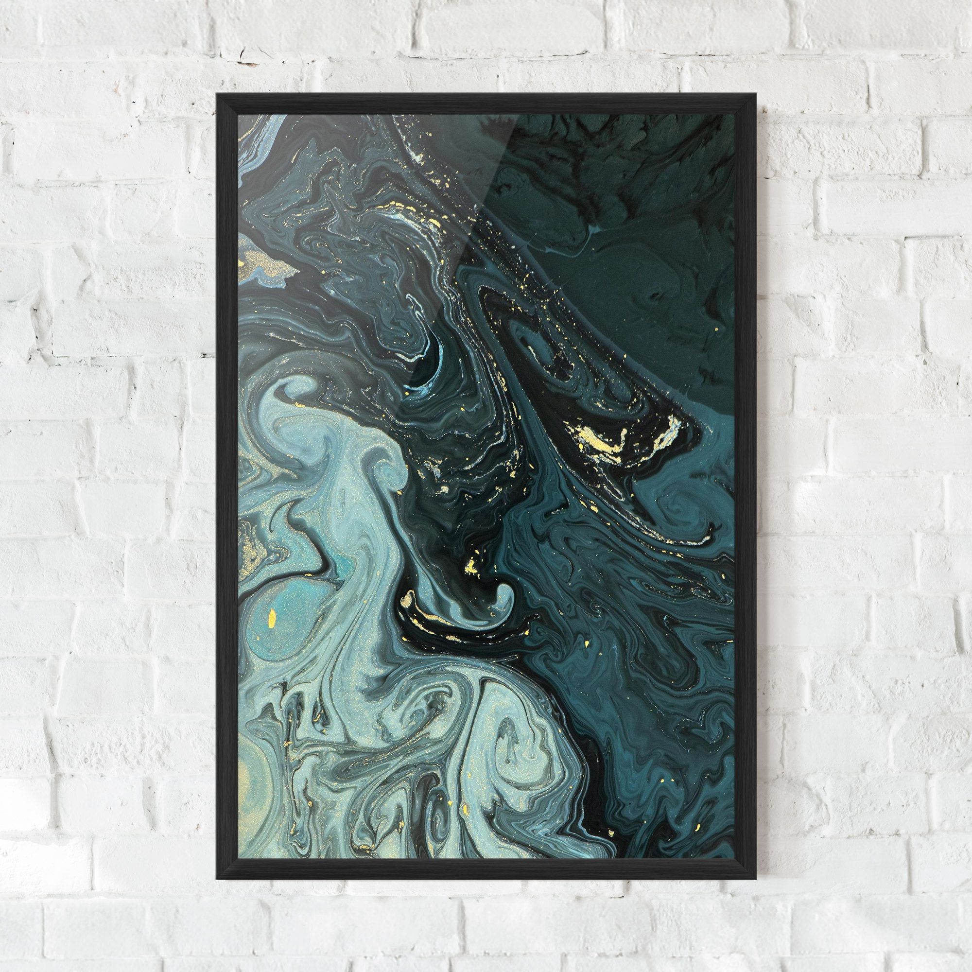 Dark Blue Golden Marble mockup 0