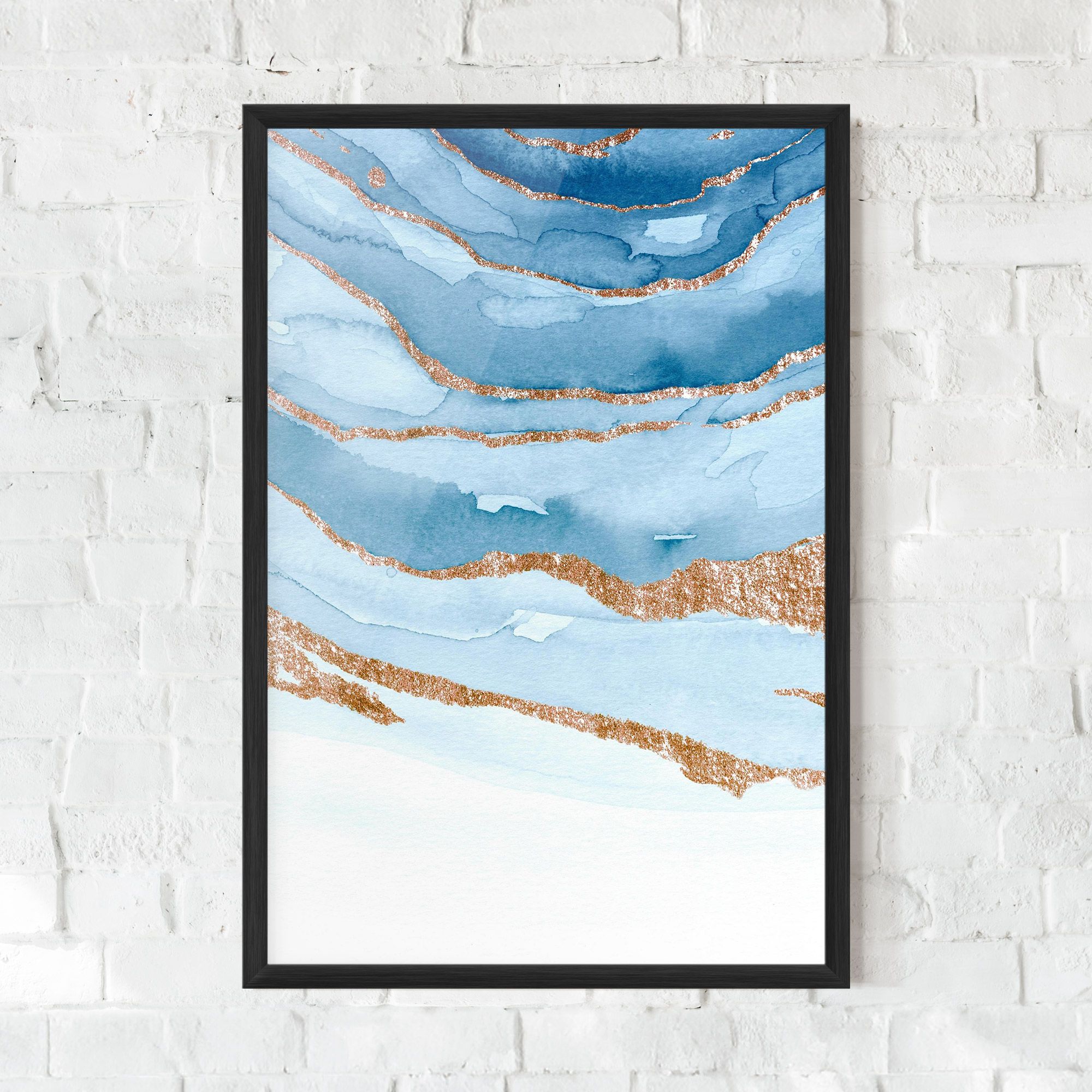 Golden Glitter Blue mockup 0