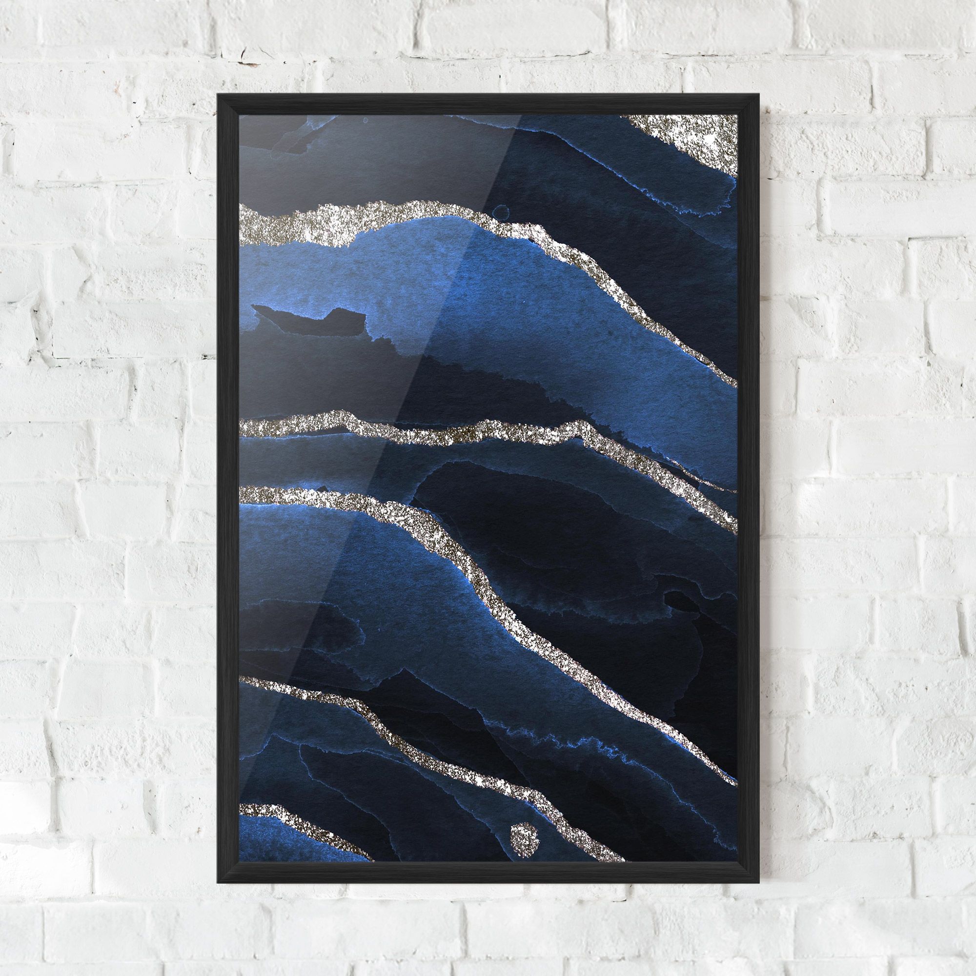 Golden Lines With Blue mockup 0