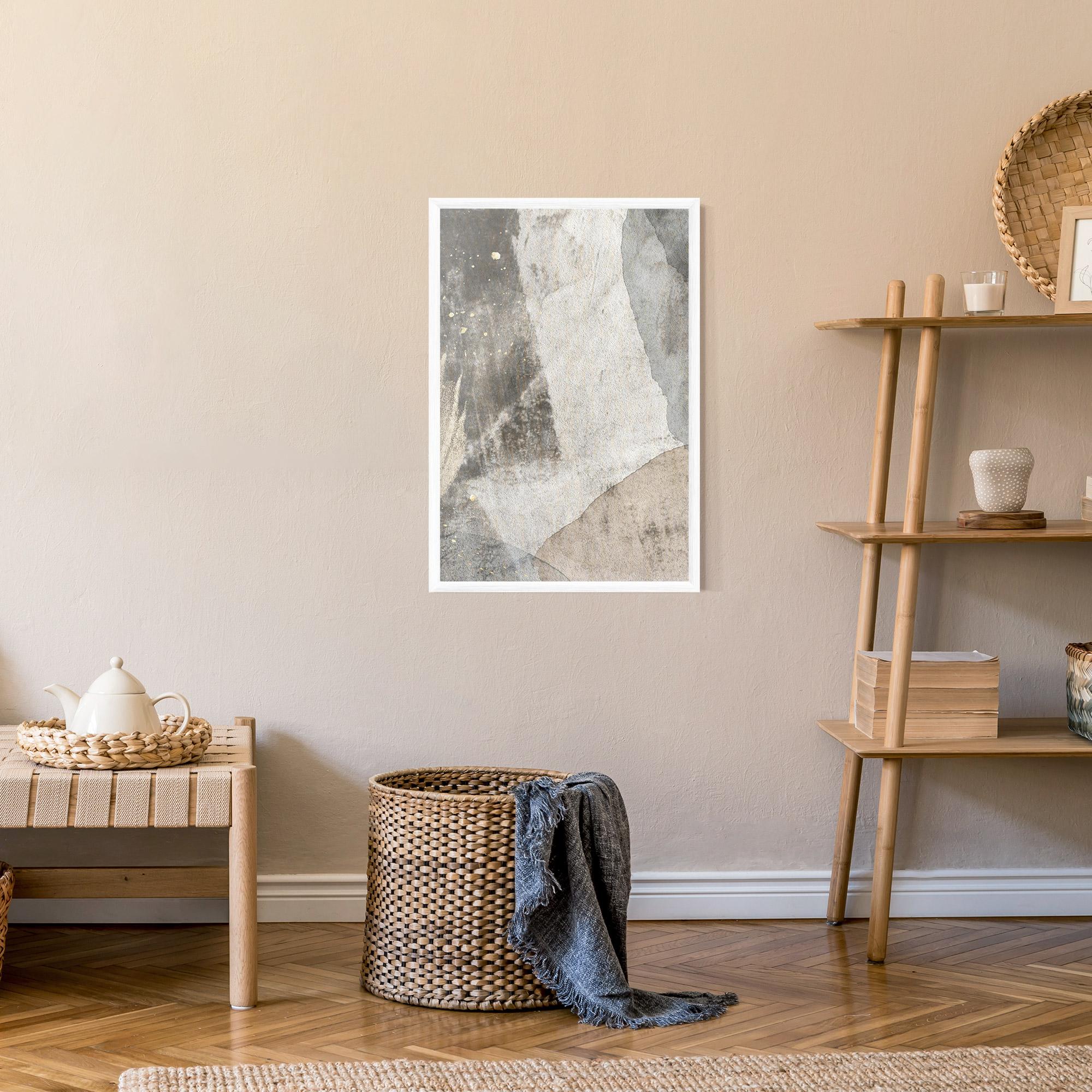 Poster Înrămat Light Cream Marble mockup 9