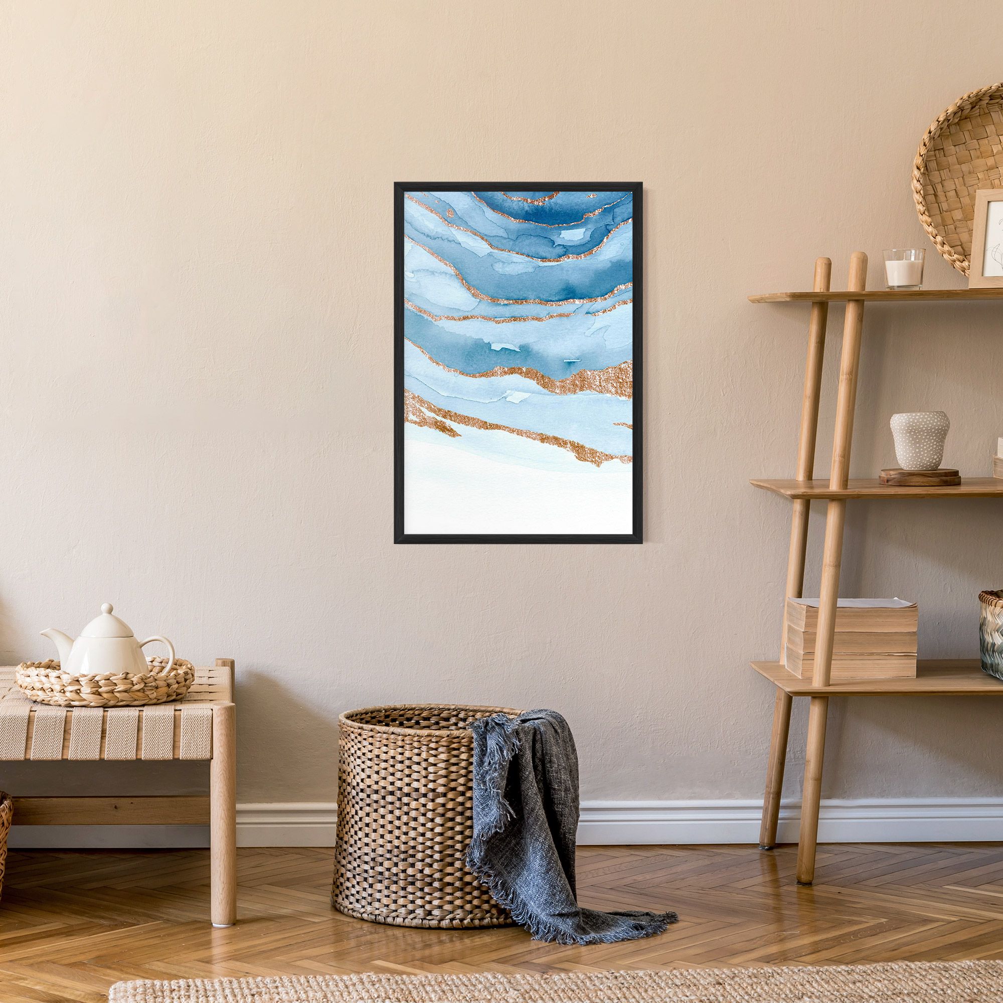 Golden Glitter Blue mockup 9