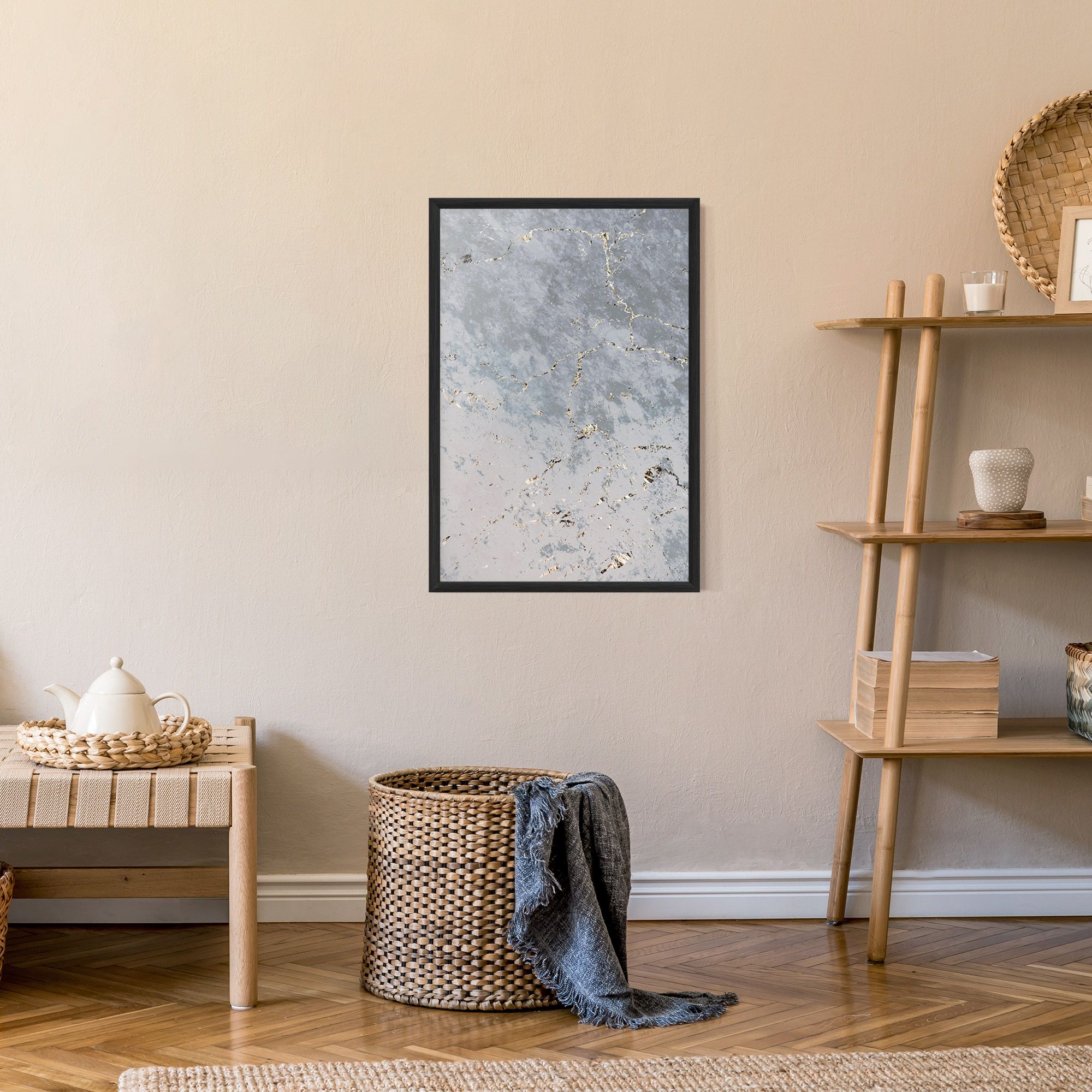 Light Blue Golden Lines mockup 9