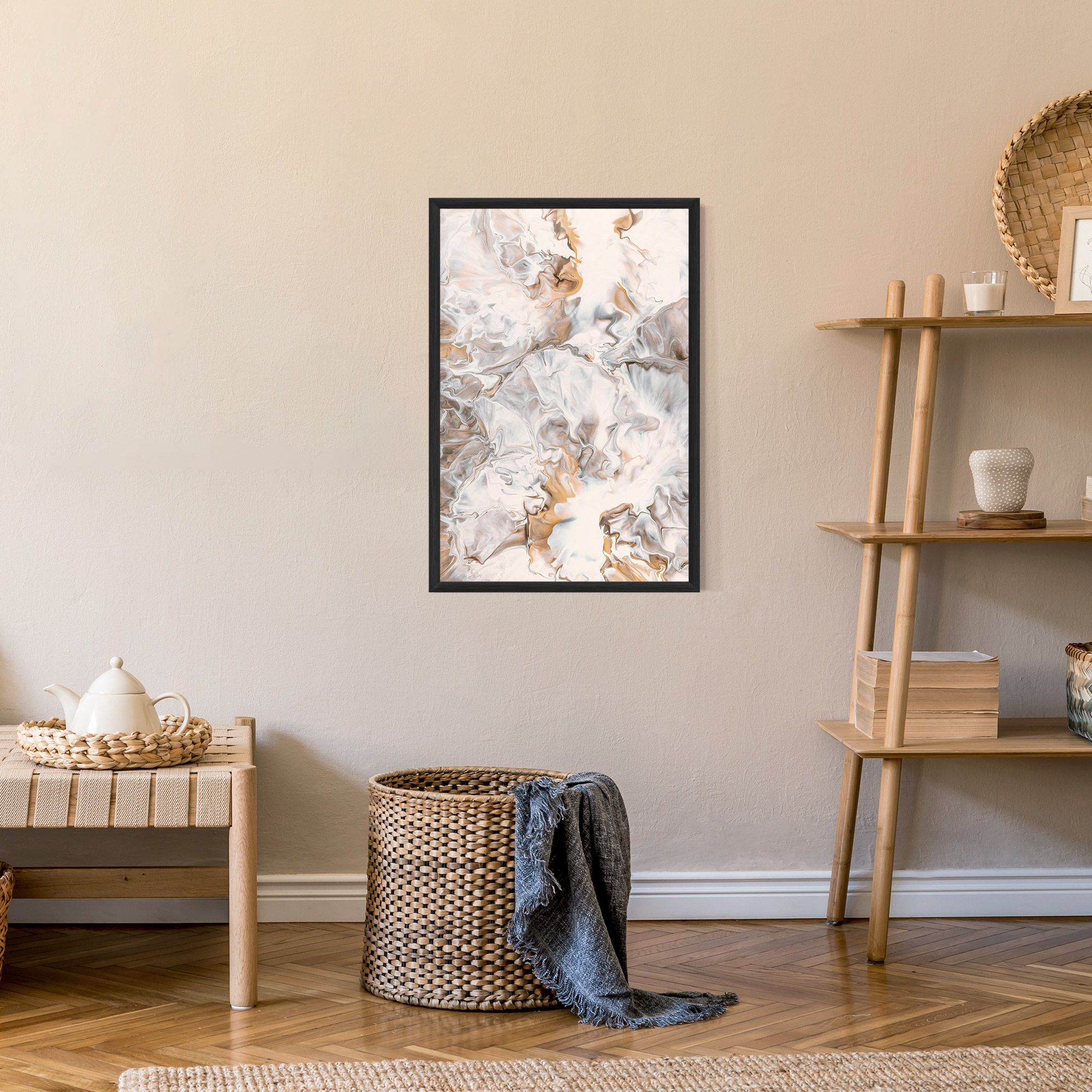 White Gold Abstract mockup 9