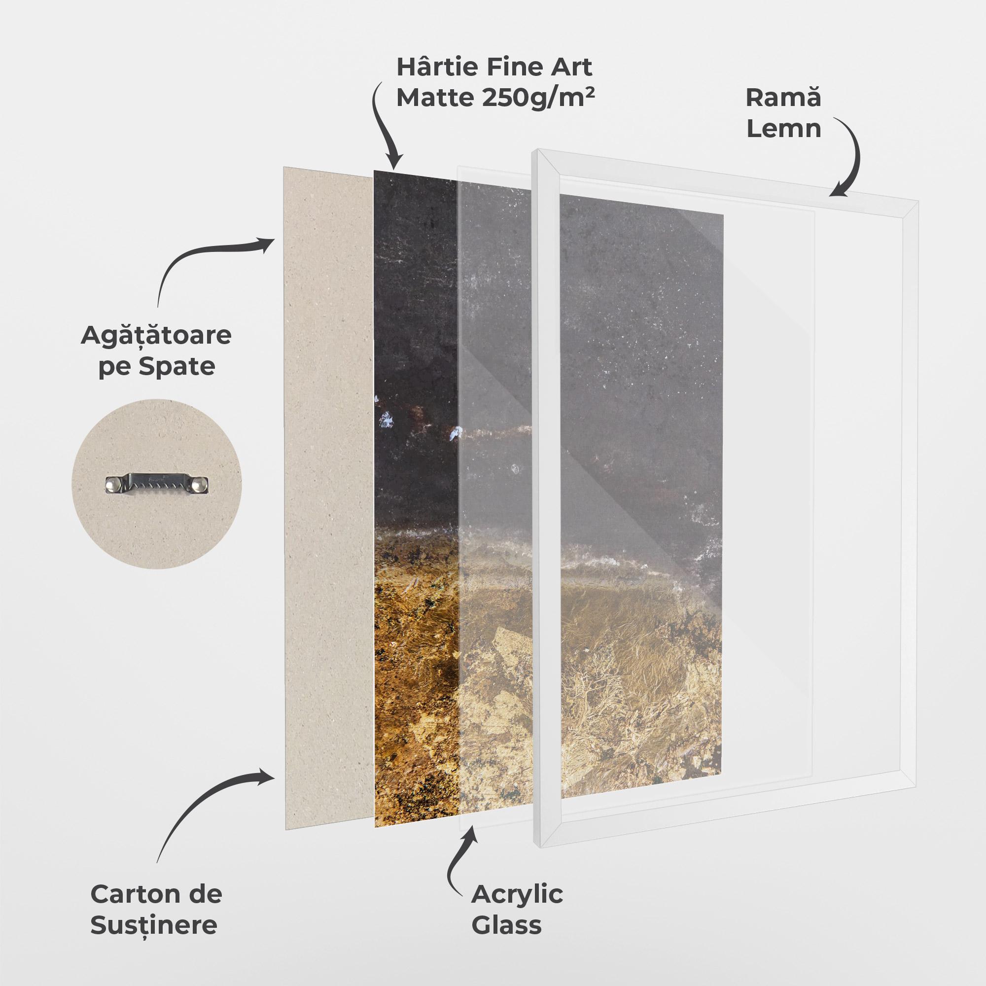 Poster Înrămat Gold Dark Grey mockup 1