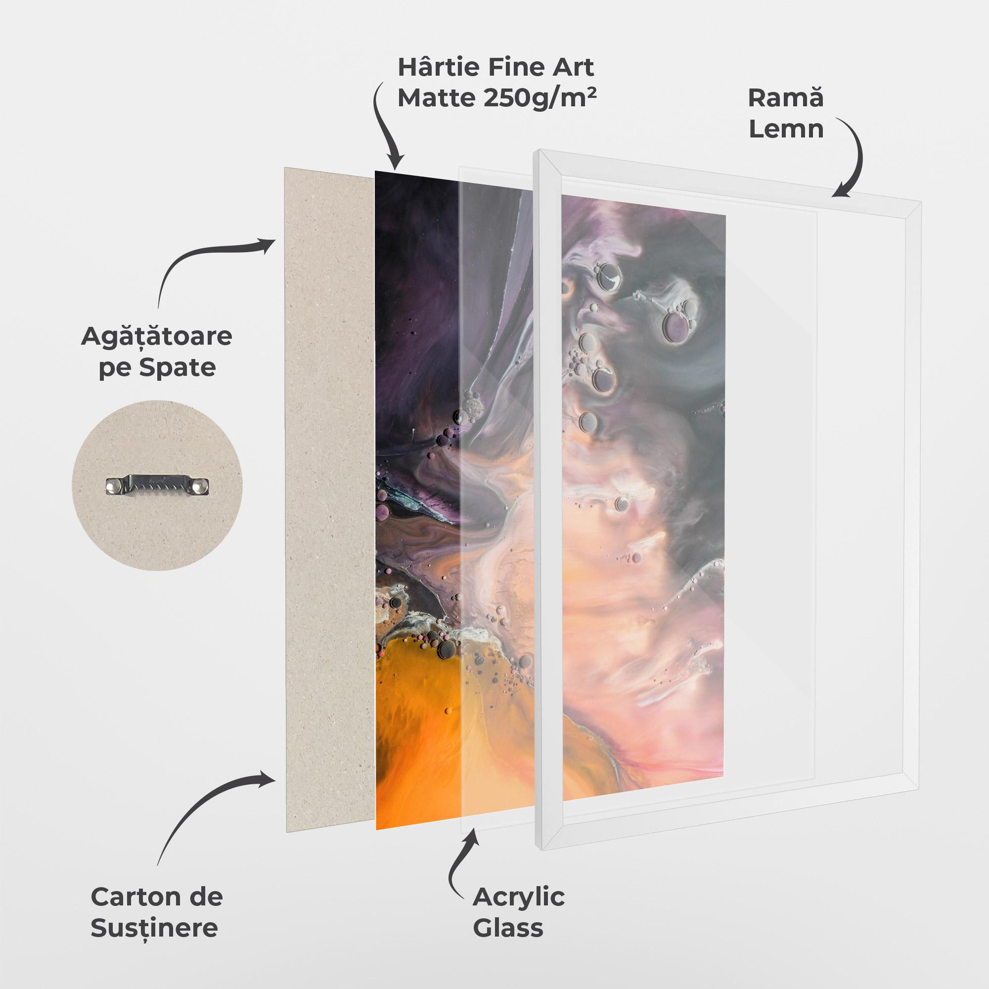 Poster Înrămat Orange Shades mockup 1