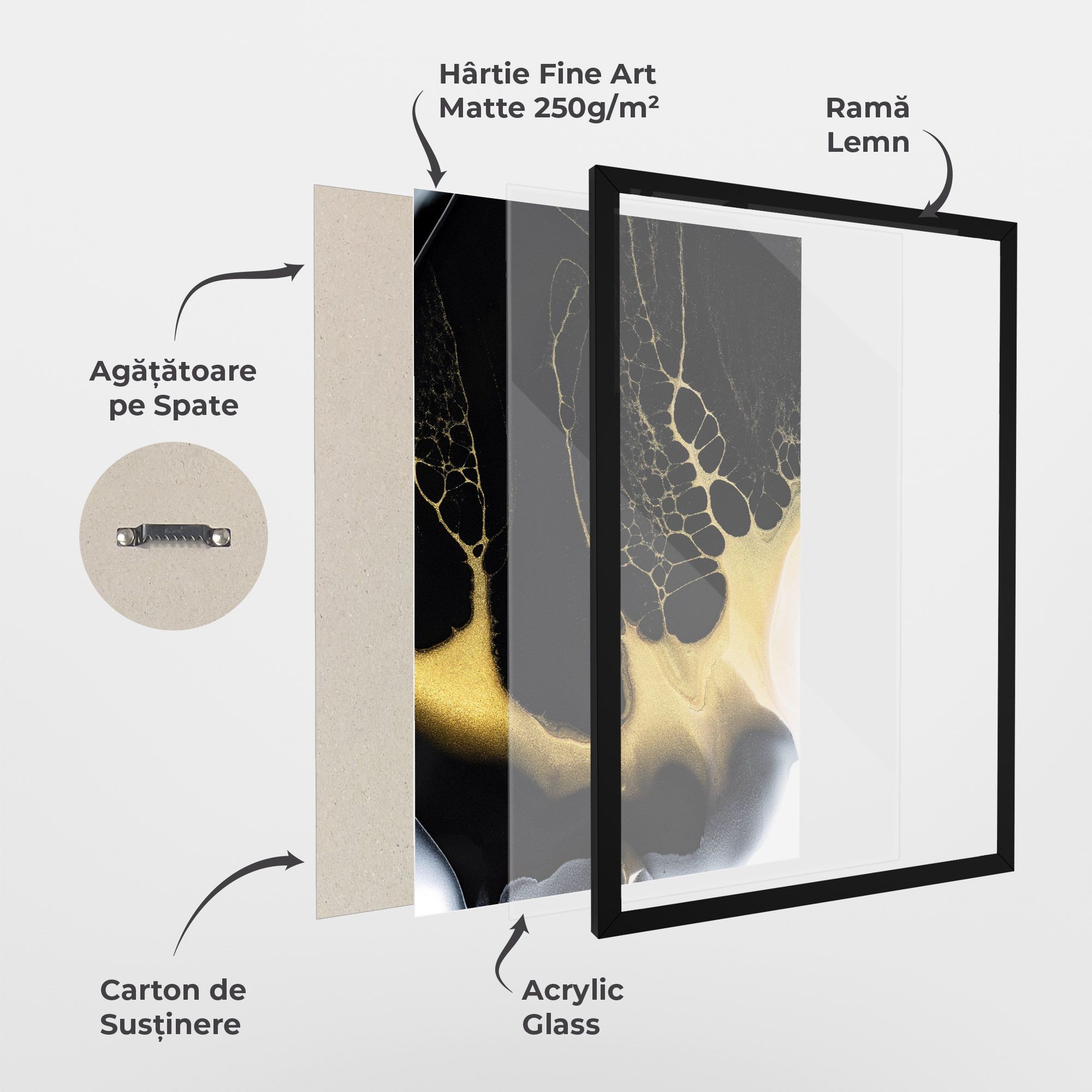 Black Golden Marble mockup 1