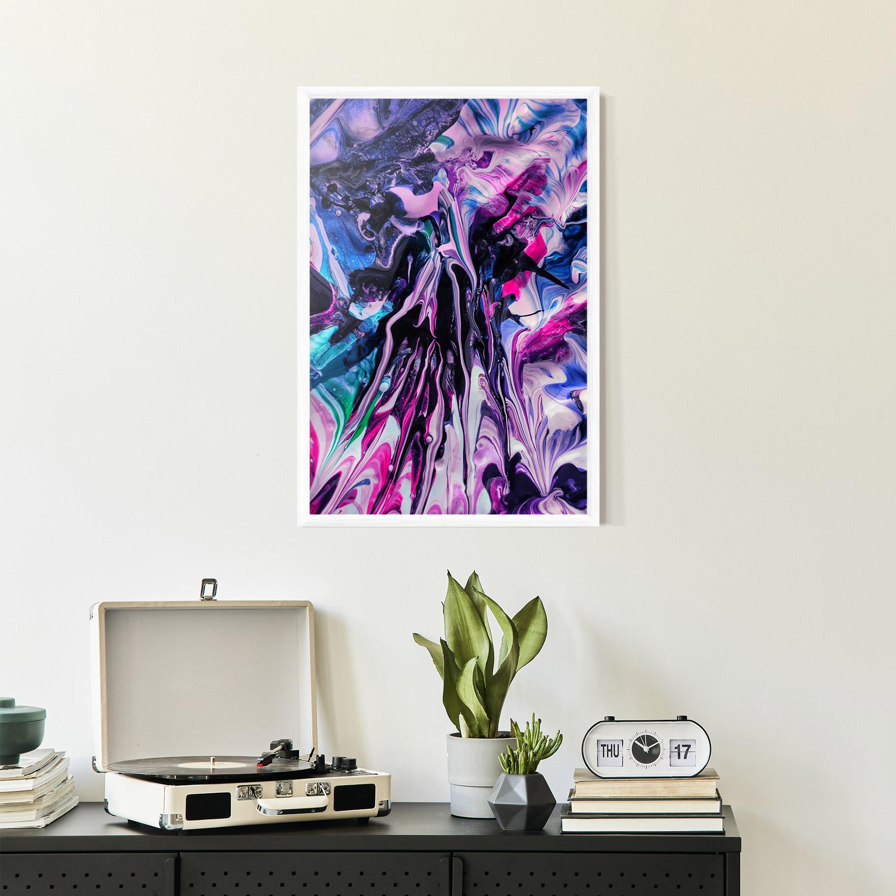 Poster Înrămat Abstract Rose Colours mockup 2