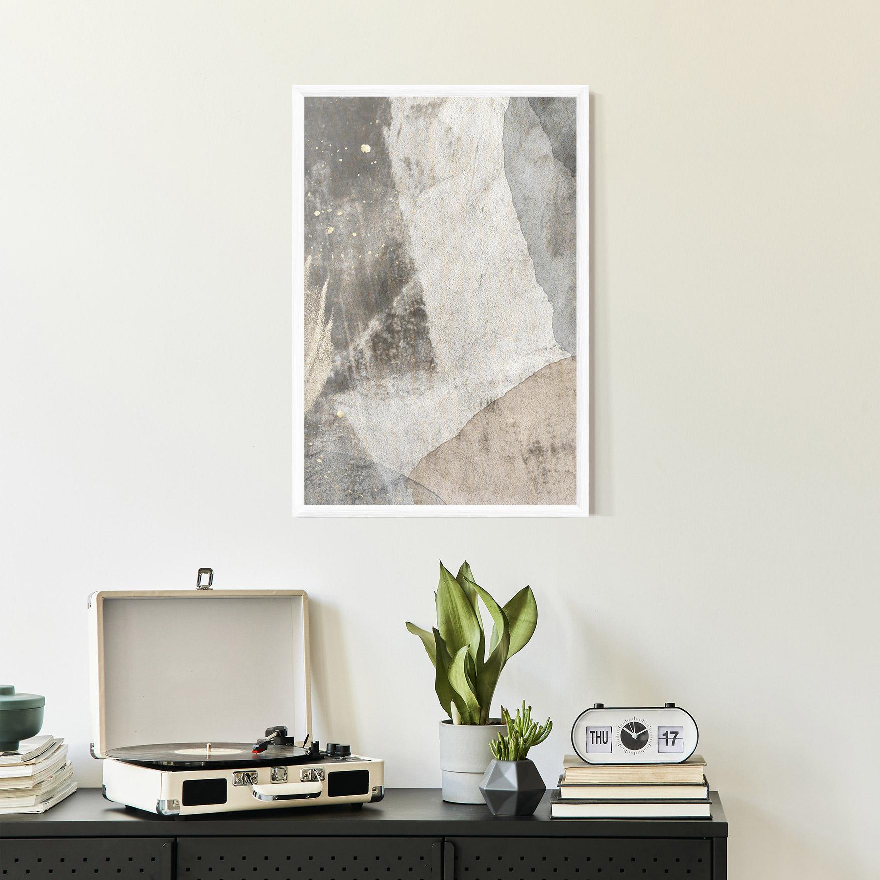 Poster Înrămat Light Cream Marble mockup 2