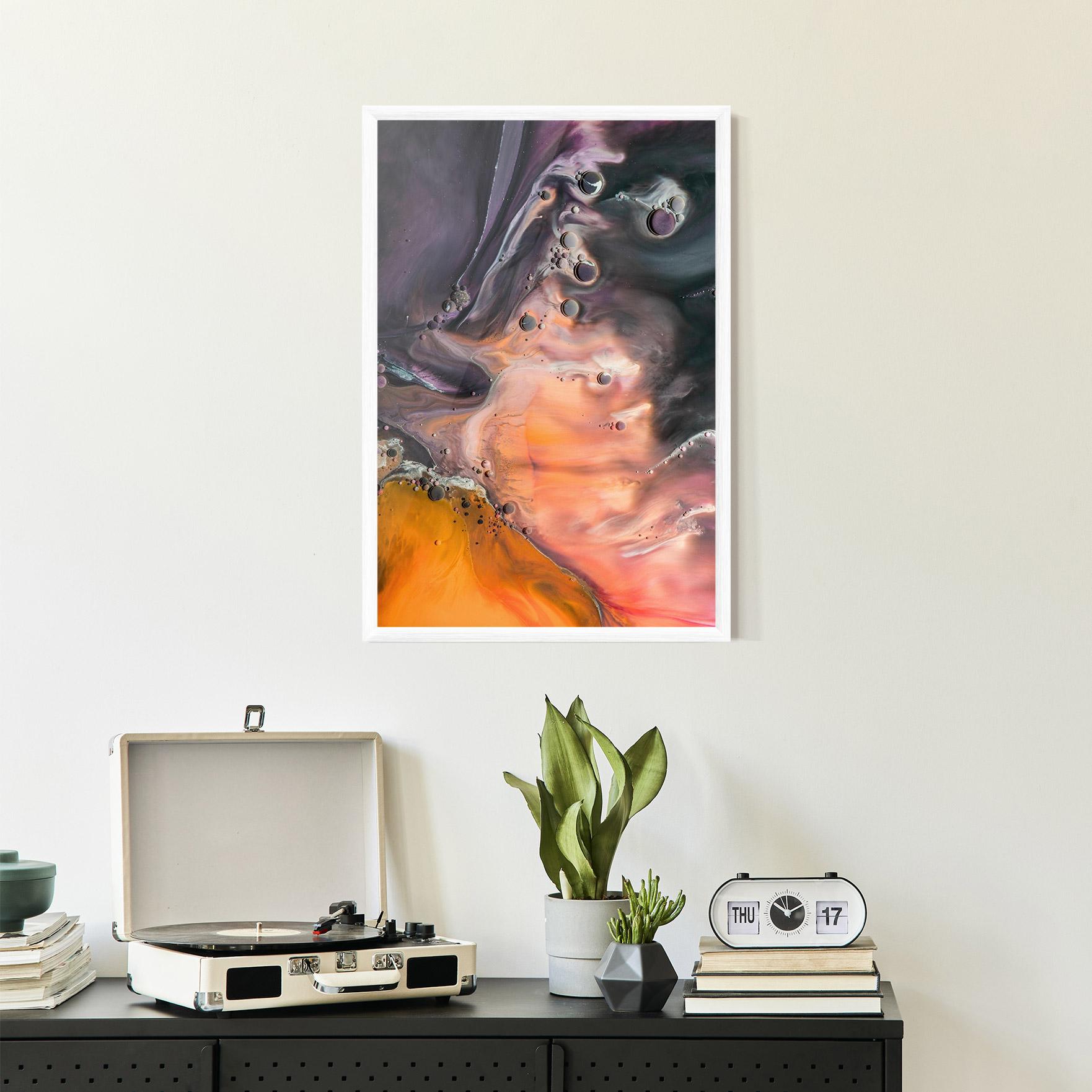 Poster Înrămat Orange Shades mockup 2