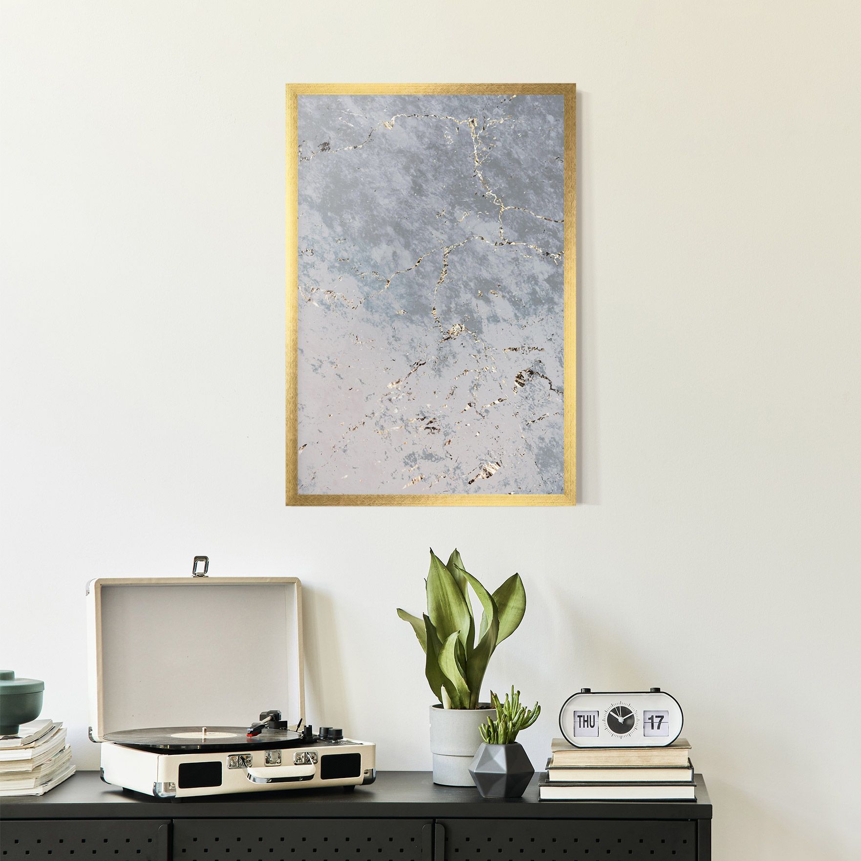 Light Blue Golden Lines mockup 2