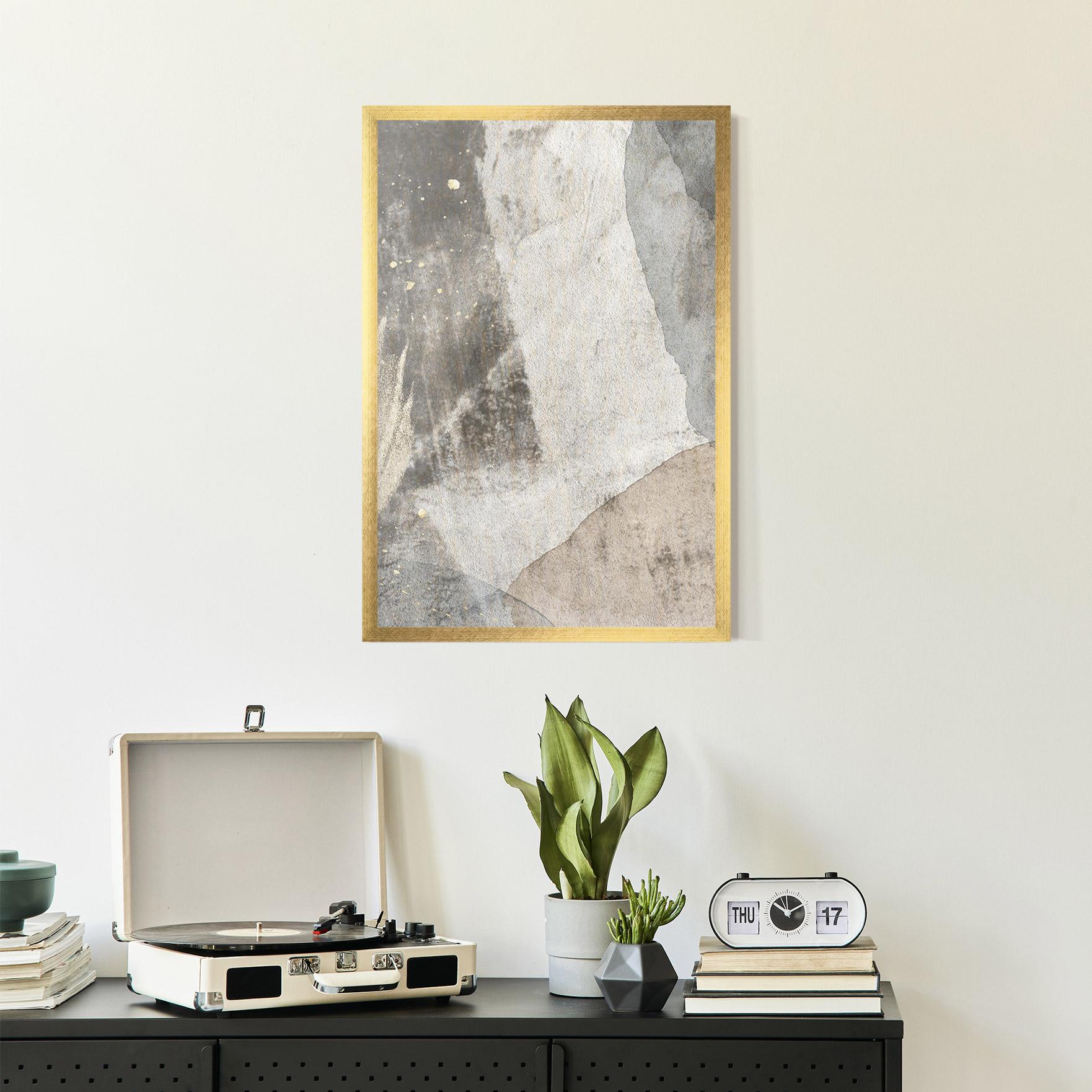 Poster Înrămat Light Cream Marble mockup 2