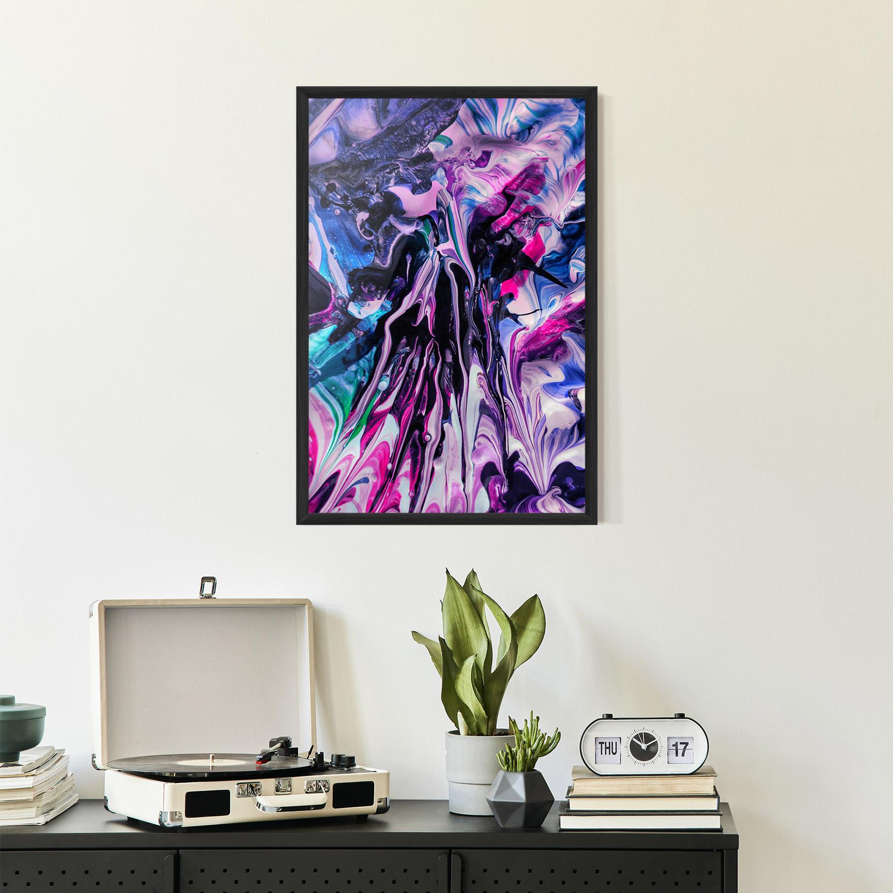 Poster Înrămat Abstract Rose Colours mockup 2