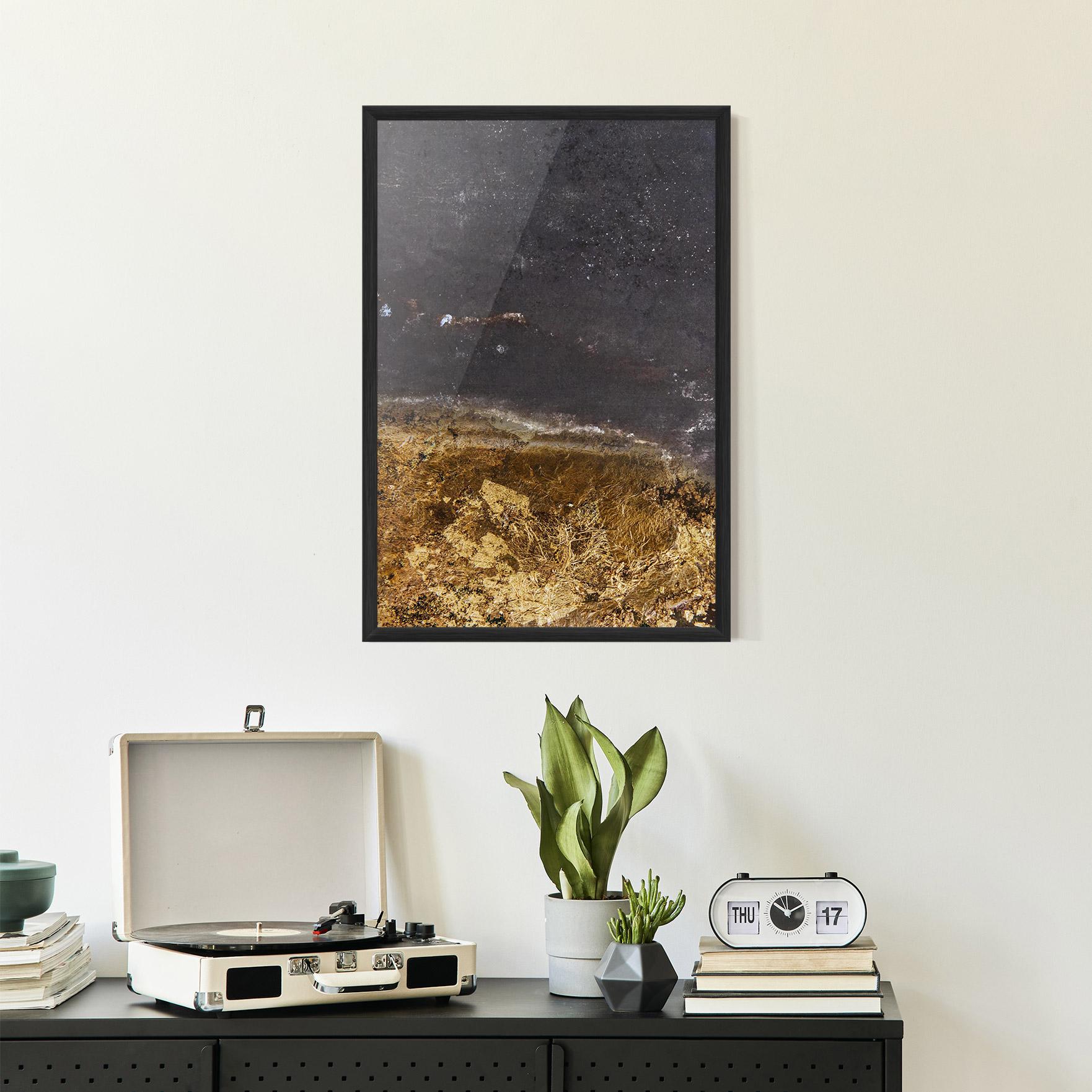 Poster Înrămat Gold Dark Grey mockup 2