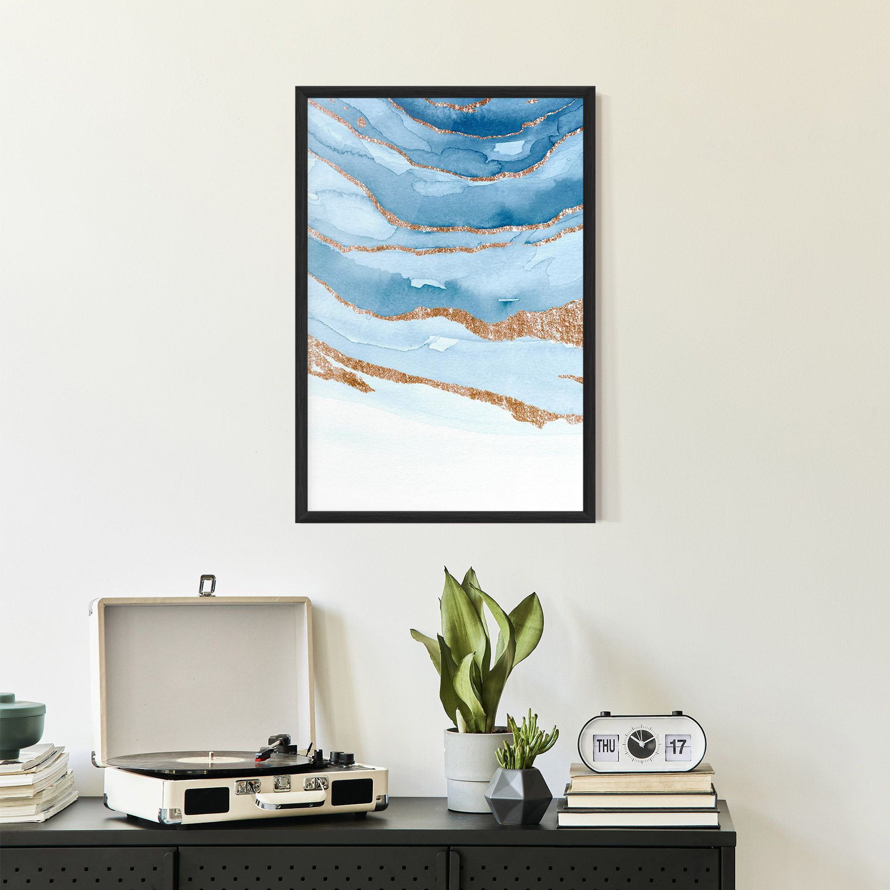 Golden Glitter Blue mockup 2