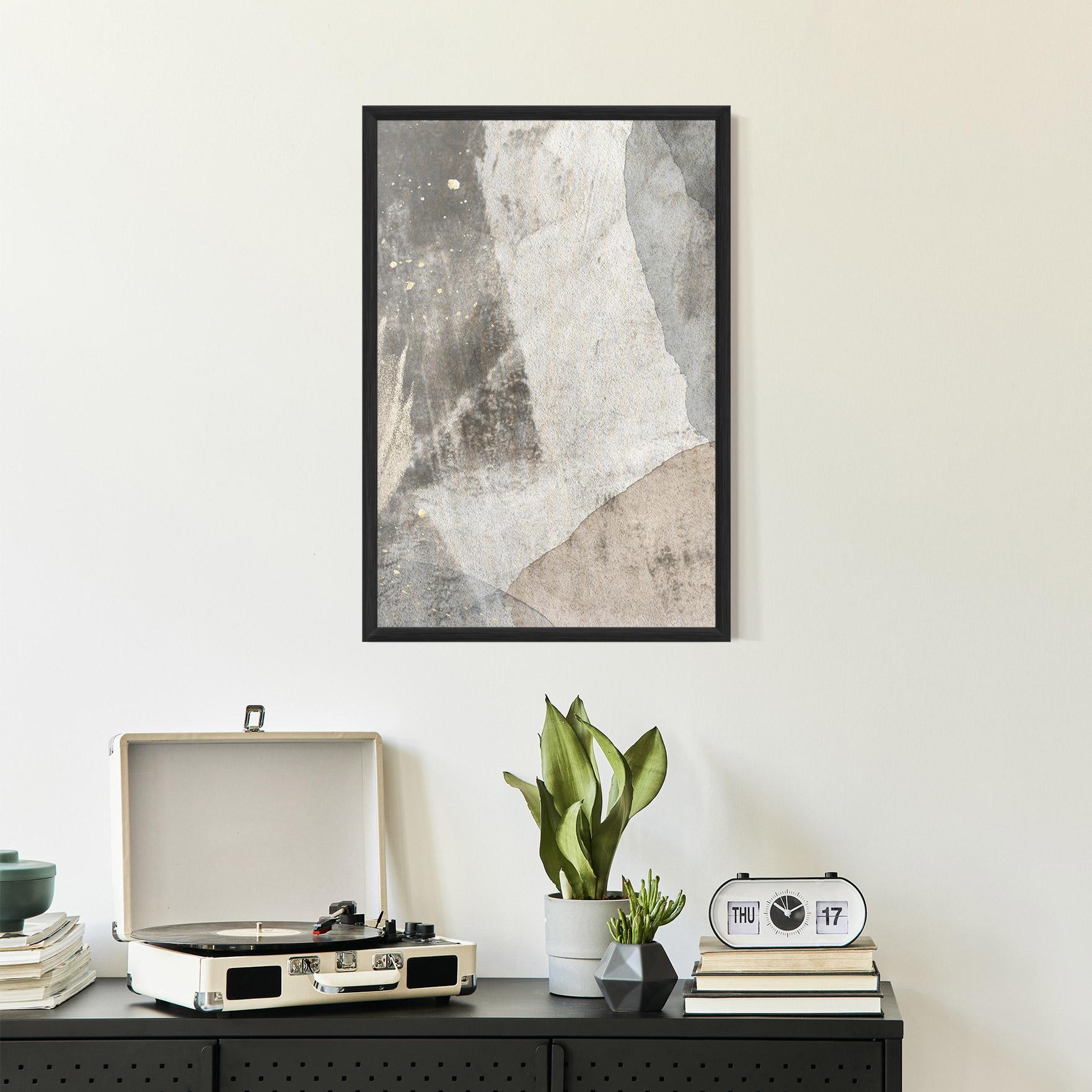 Poster Înrămat Light Cream Marble mockup 2