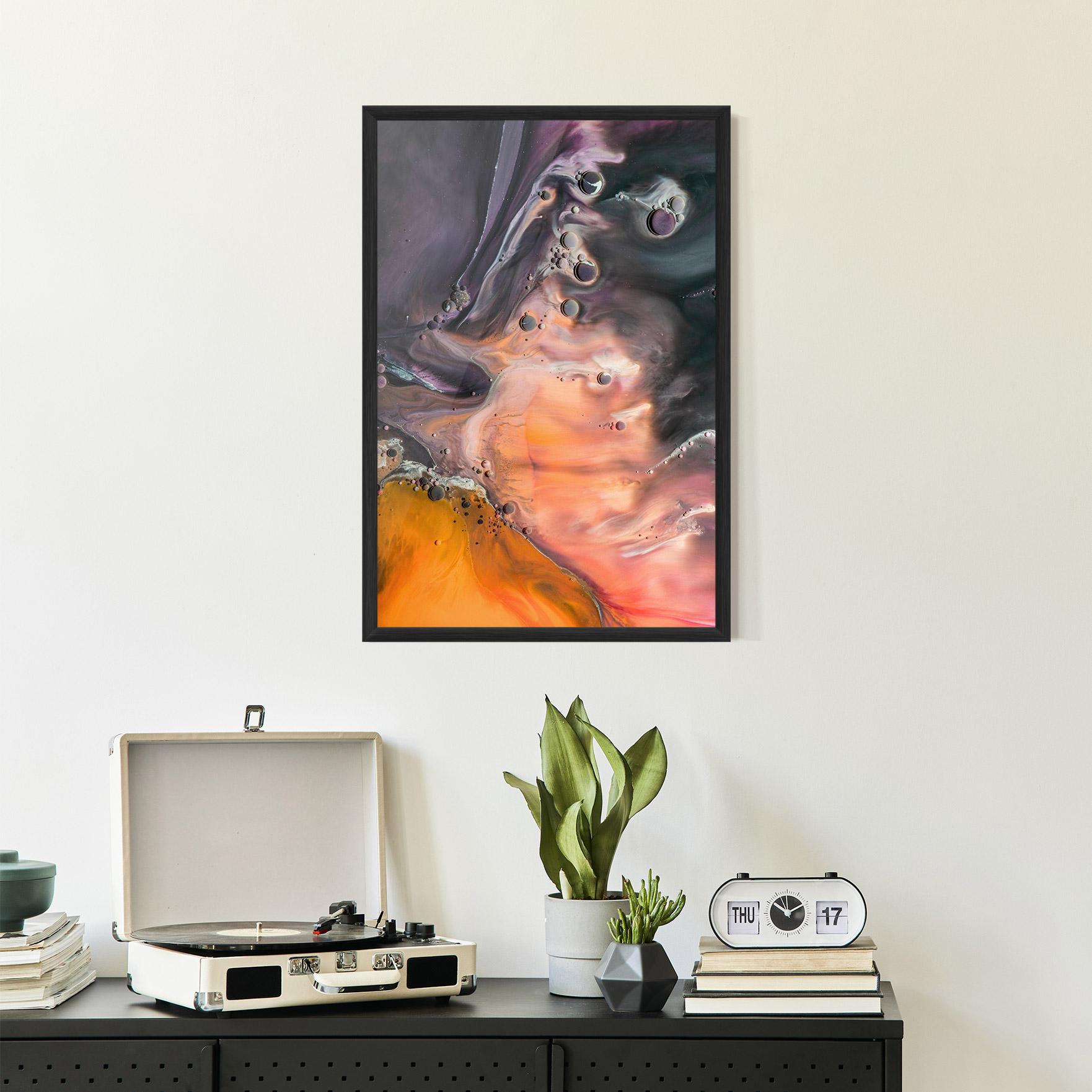 Poster Înrămat Orange Shades mockup 2