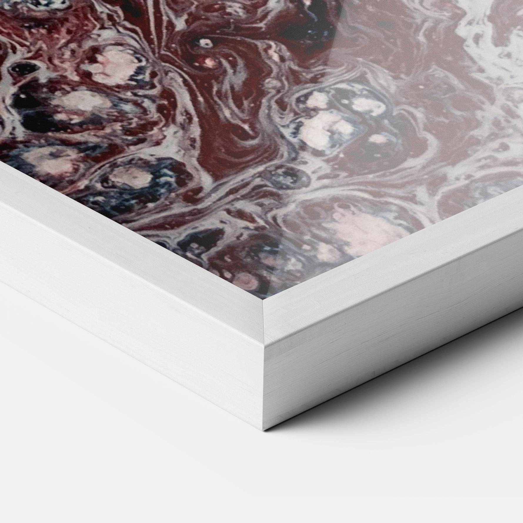 Poster Înrămat Abstract Dark Red mockup 3