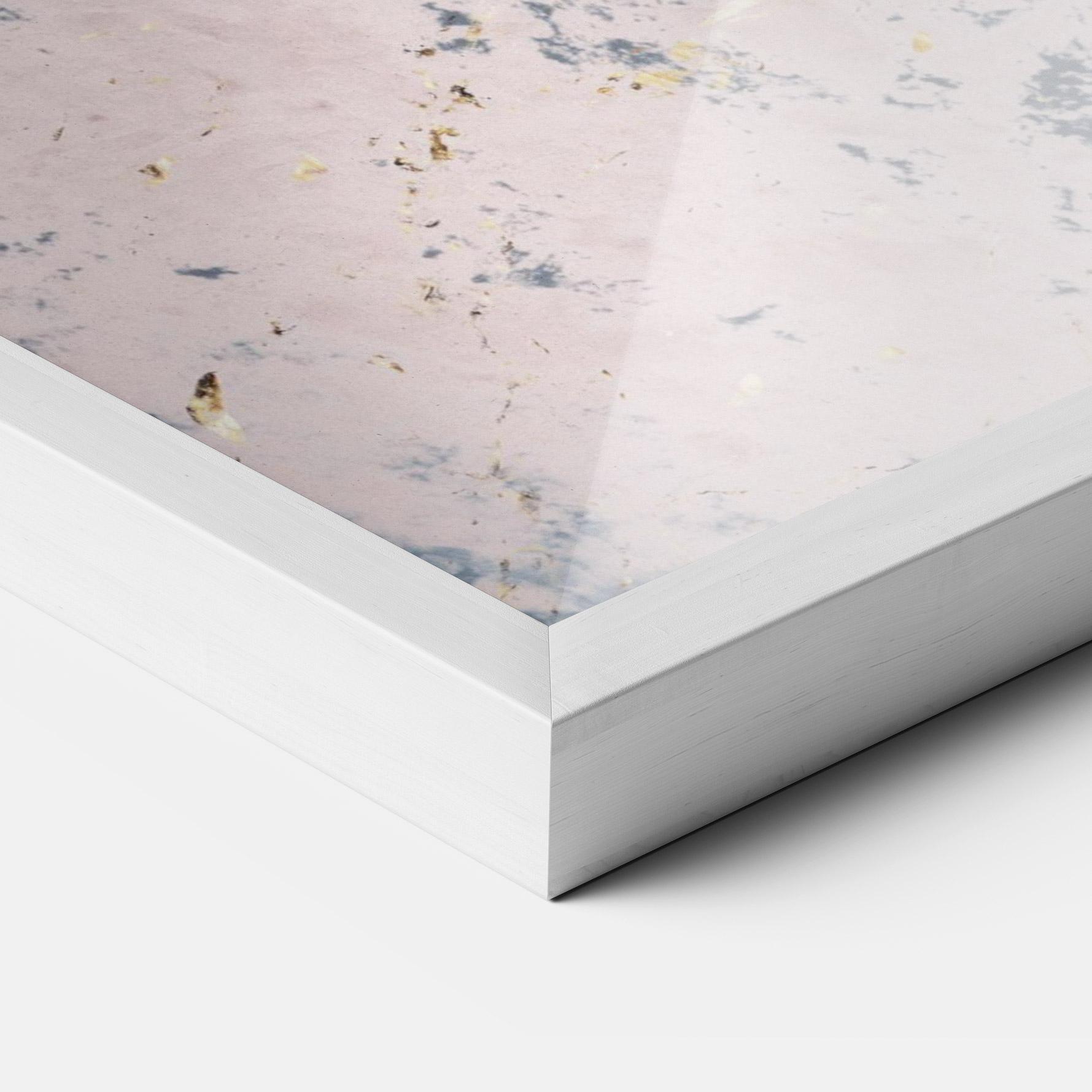 Poster Înrămat Blue Golden Lines mockup 3