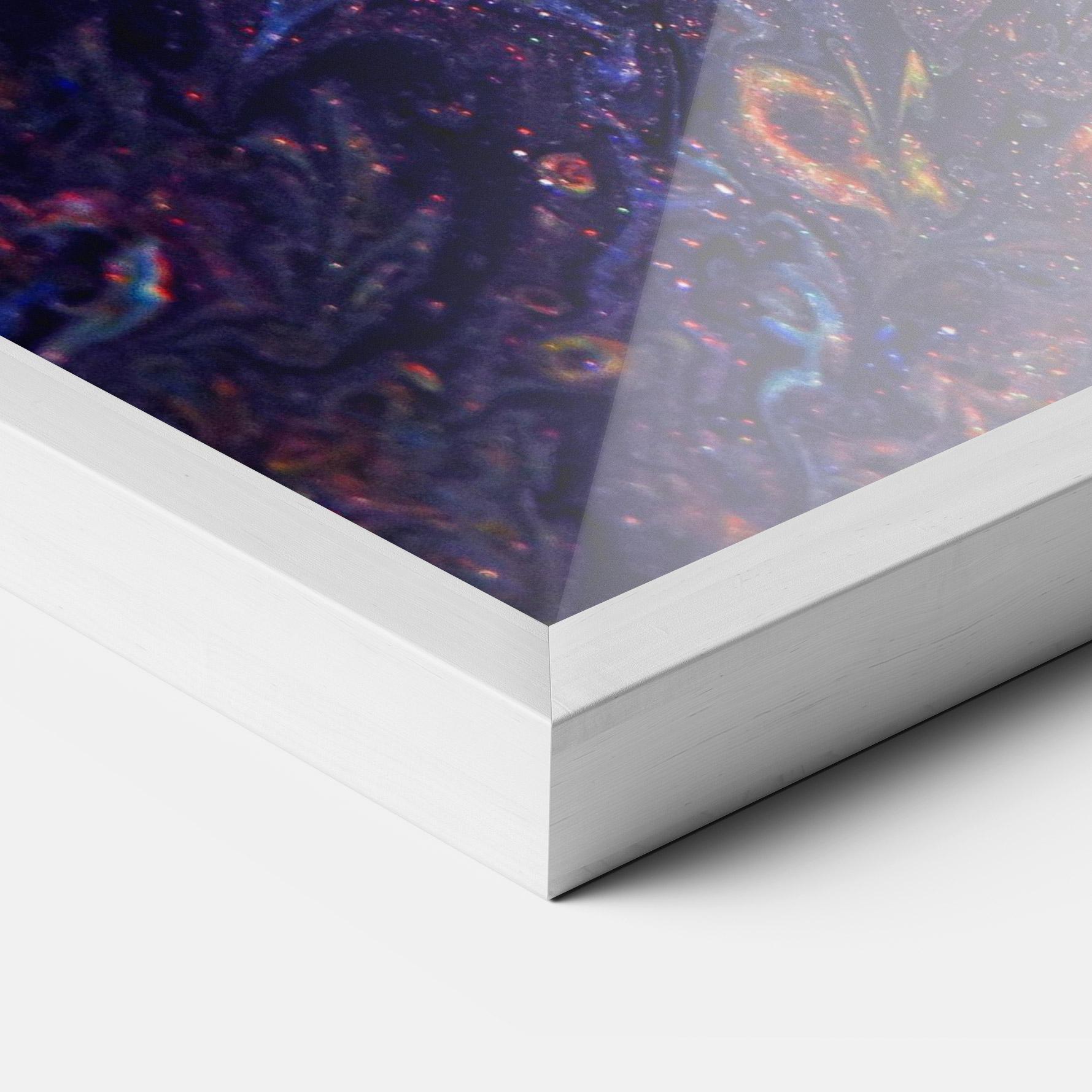 Poster Înrămat Dark Purple Texture mockup 3