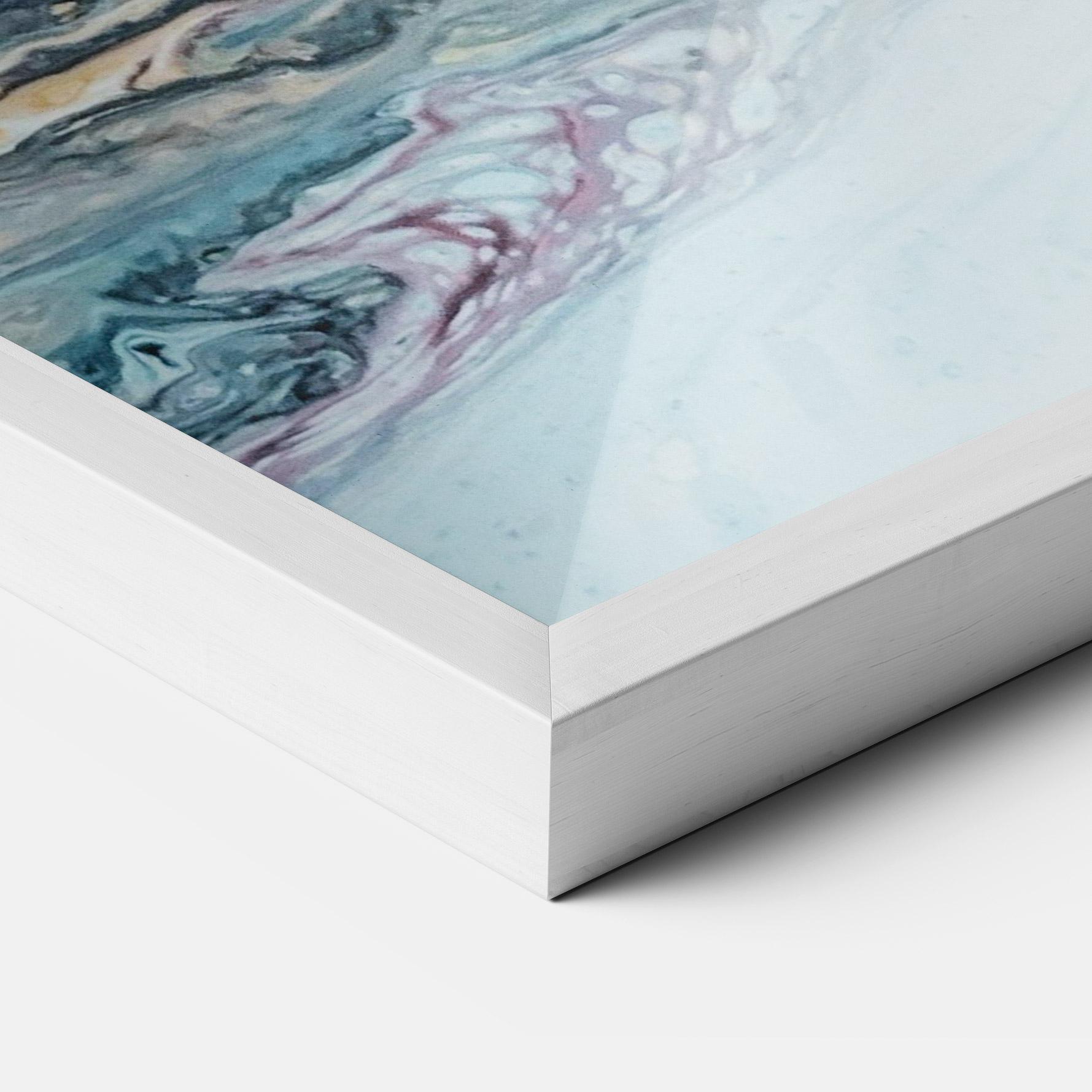 Poster Înrămat Light Blue Abstract mockup 3