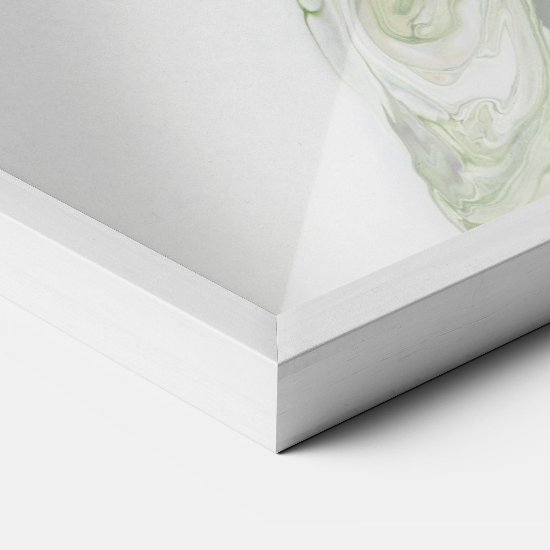 Poster Înrămat Light Green Liquid mockup 3