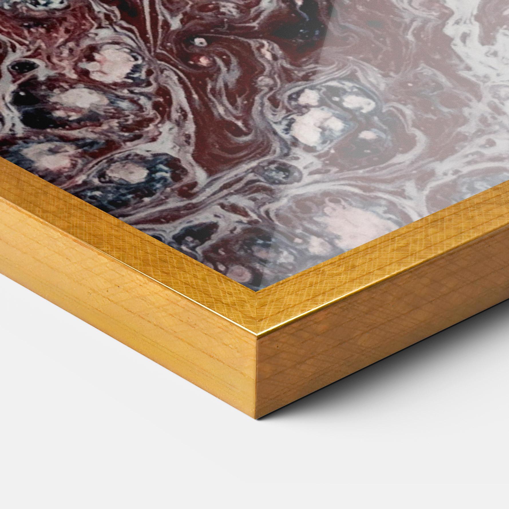 Poster Înrămat Abstract Dark Red mockup 3