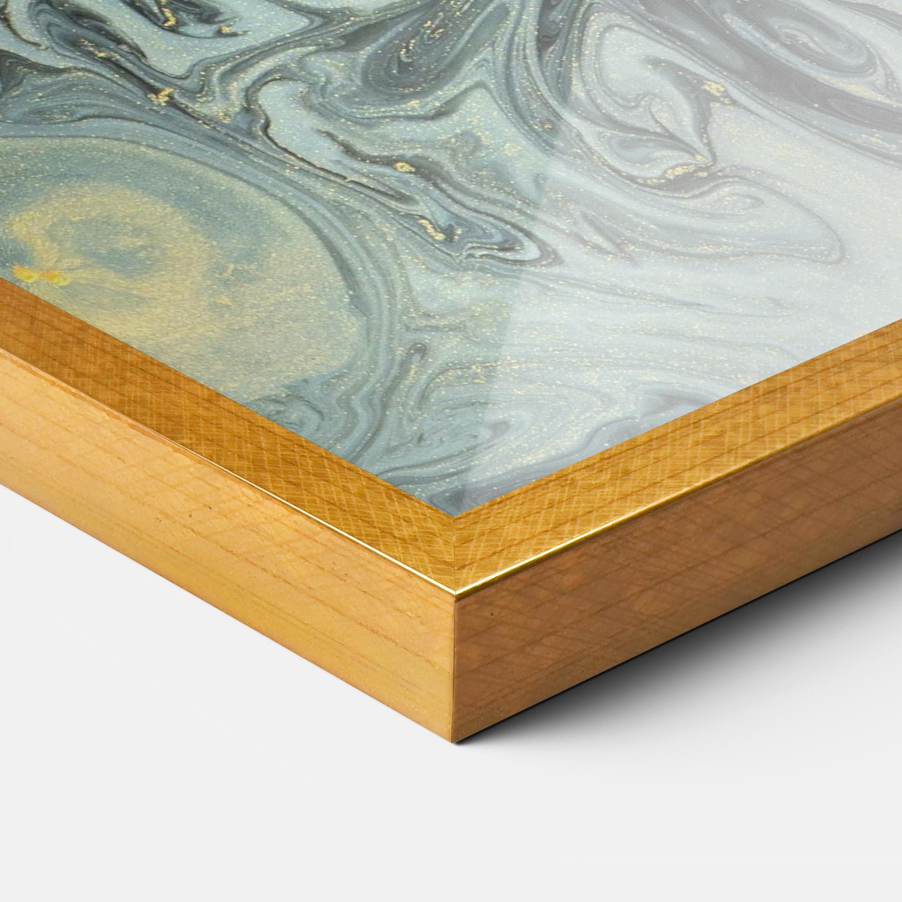 Poster Înrămat Dark Green Painting mockup 3