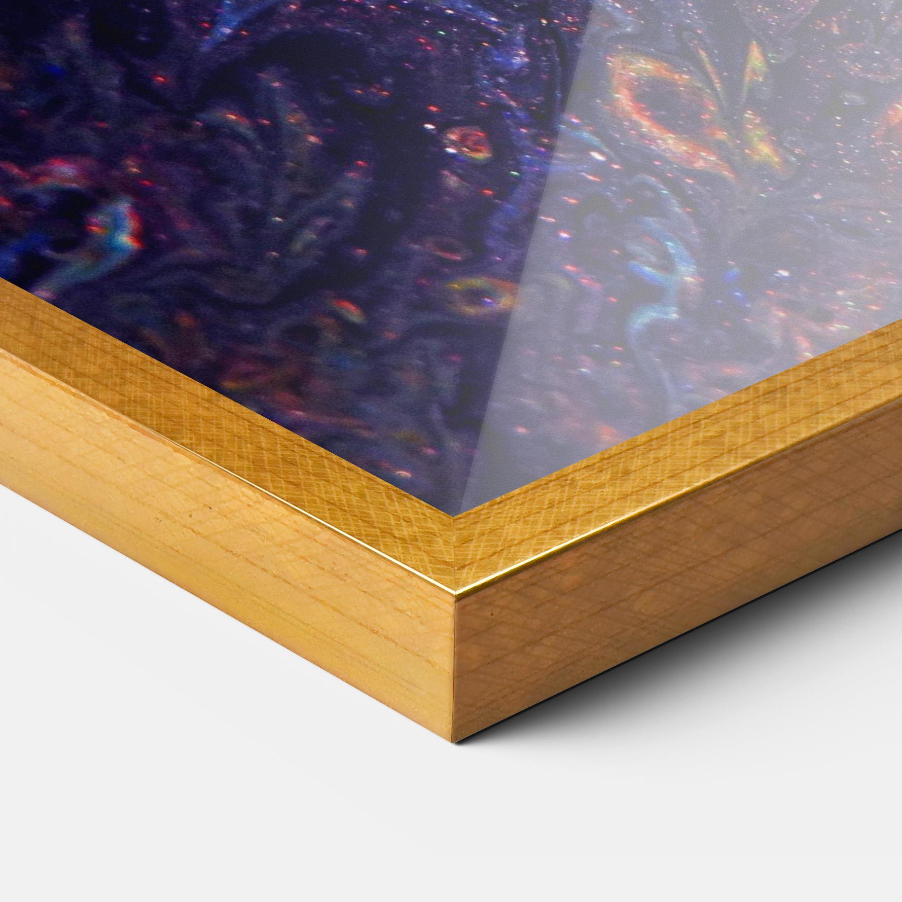 Poster Înrămat Dark Purple Texture mockup 3