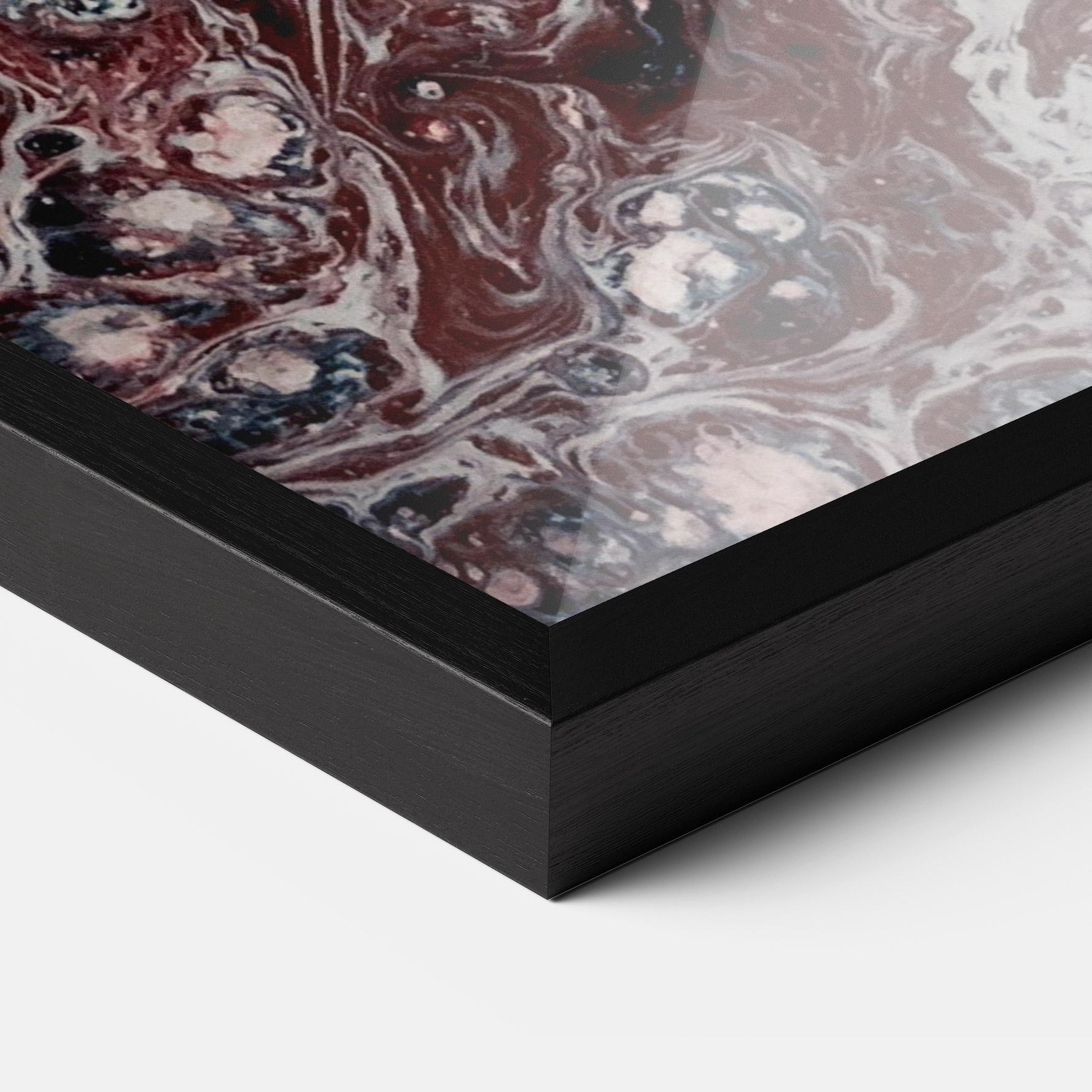 Poster Înrămat Abstract Dark Red mockup 3