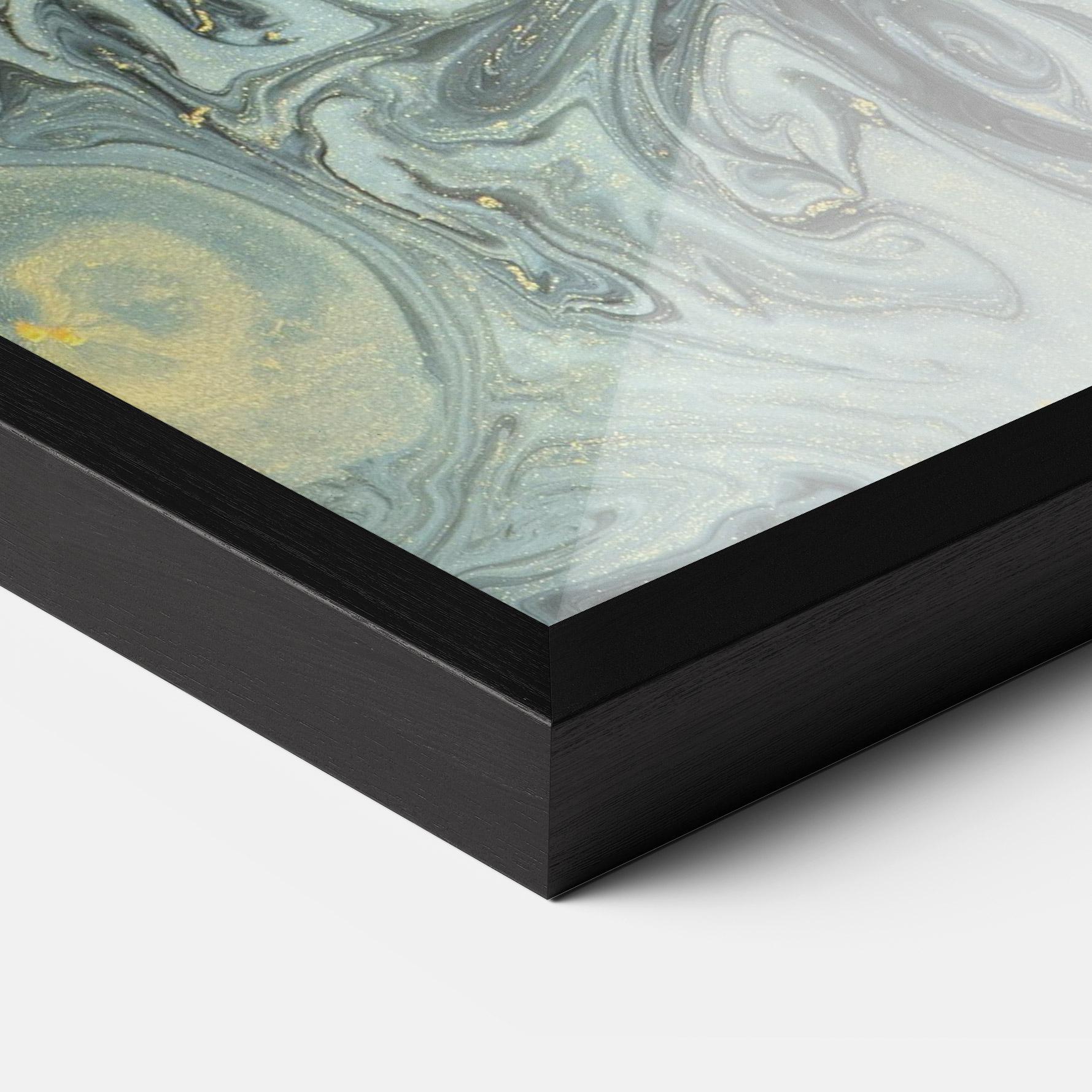 Poster Înrămat Dark Green Painting mockup 3