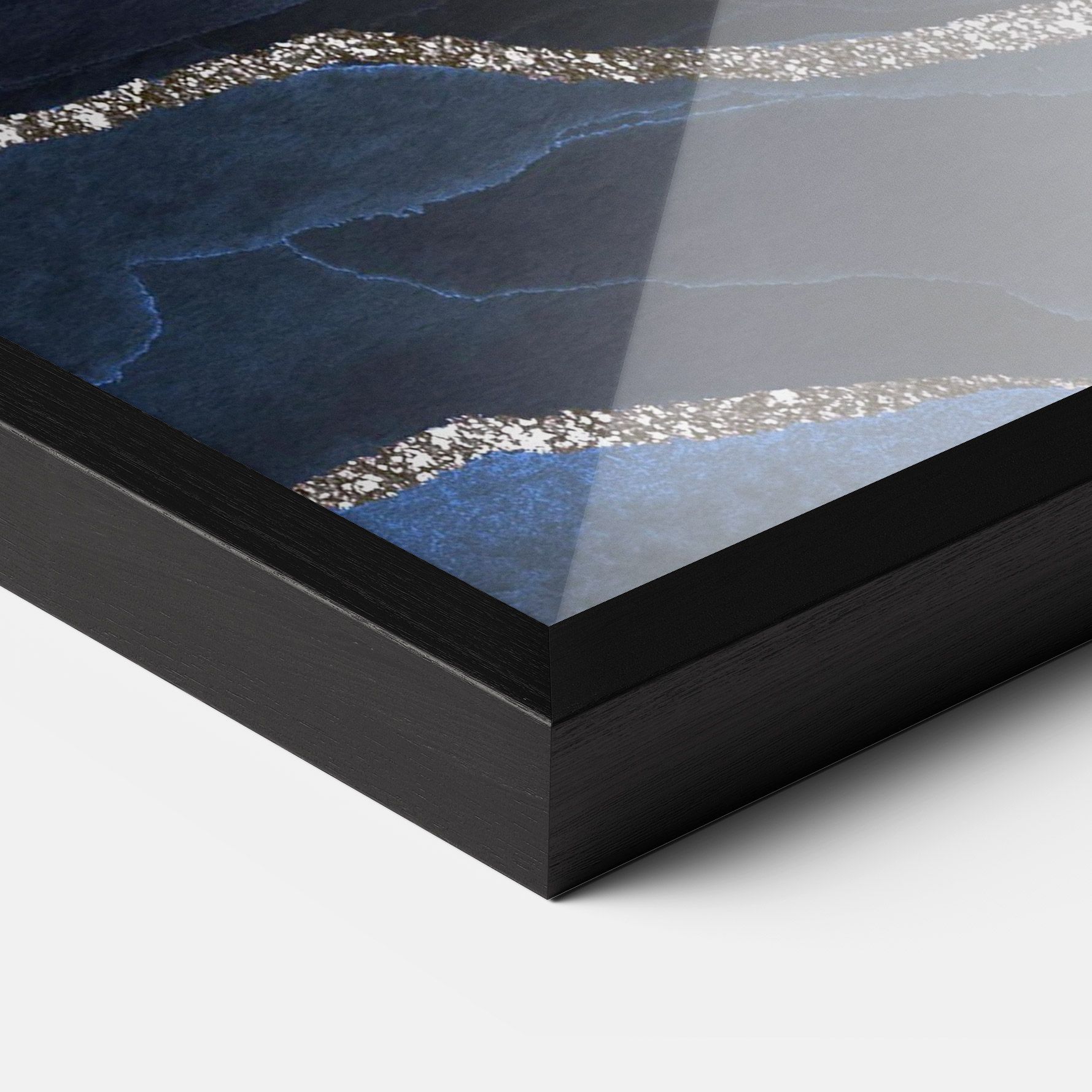 Golden Lines With Blue mockup 3