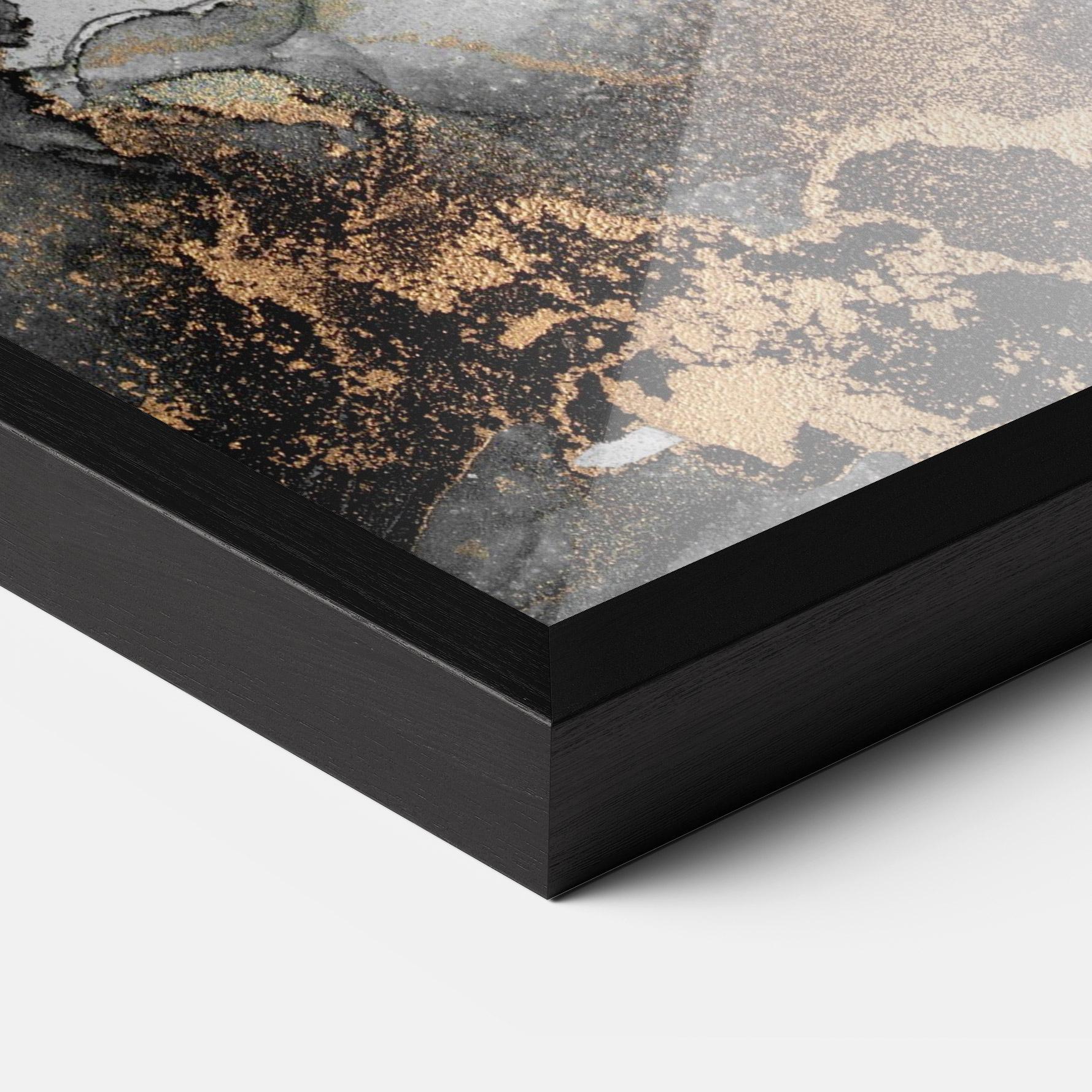 Poster Înrămat Grey Gold Marble mockup 3