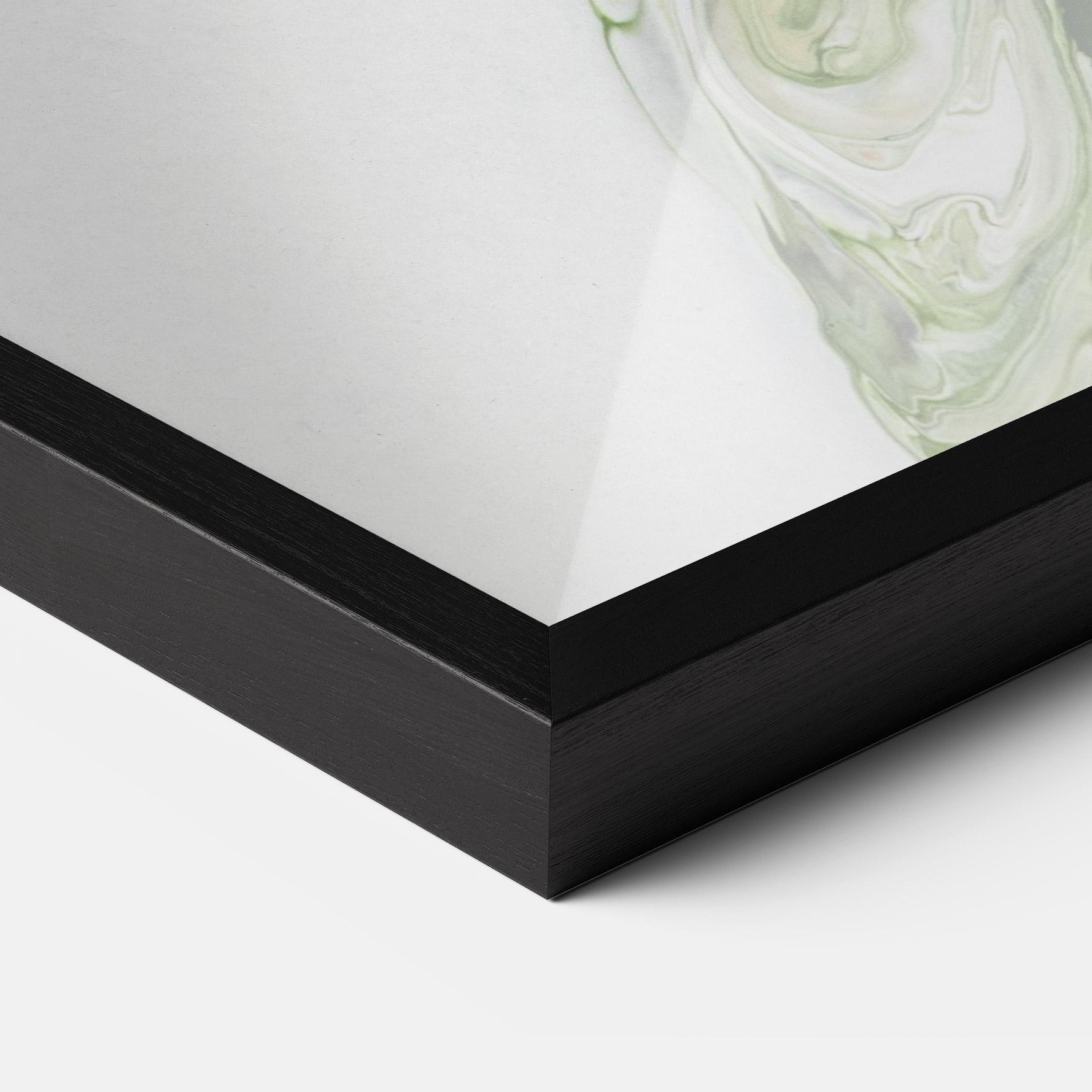 Poster Înrămat Light Green Liquid mockup 3