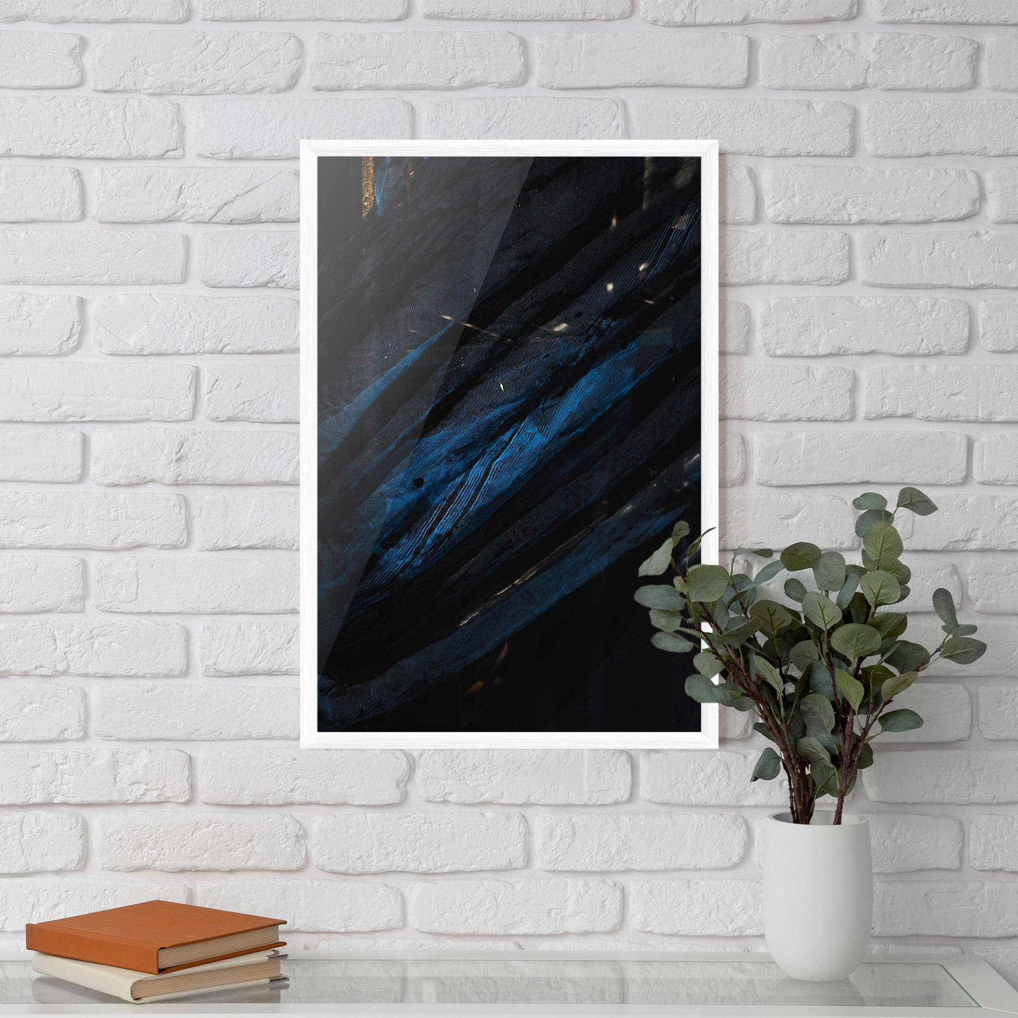 Poster Înrămat Blue Lines mockup 5