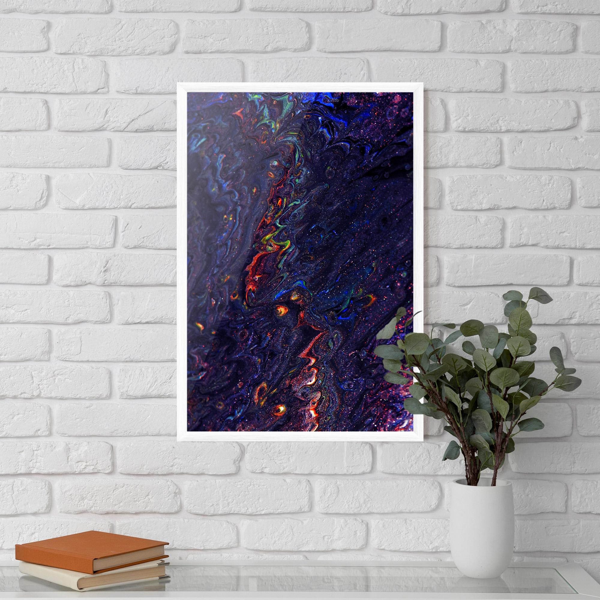 Poster Înrămat Dark Purple Texture mockup 5