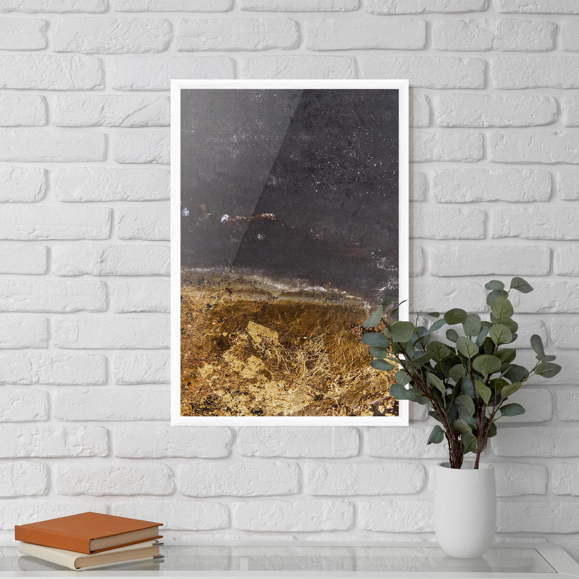 Poster Înrămat Gold Dark Grey mockup 5