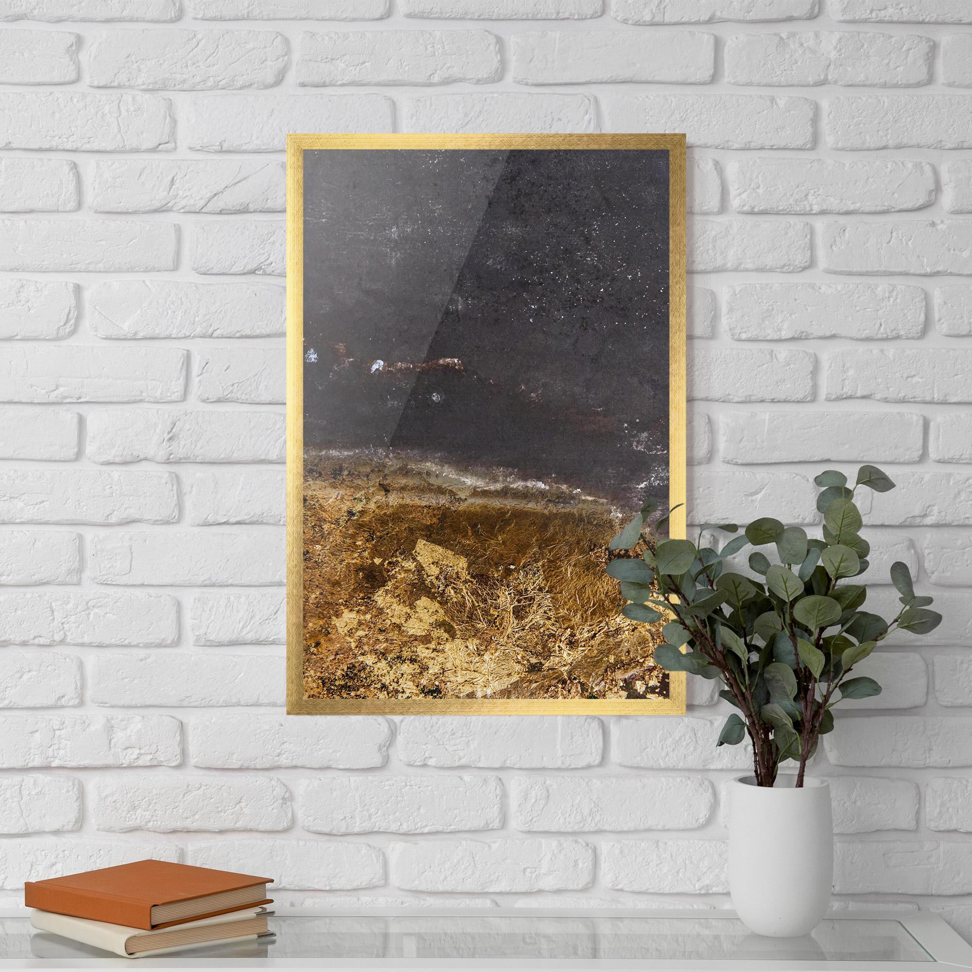 Poster Înrămat Gold Dark Grey mockup 5