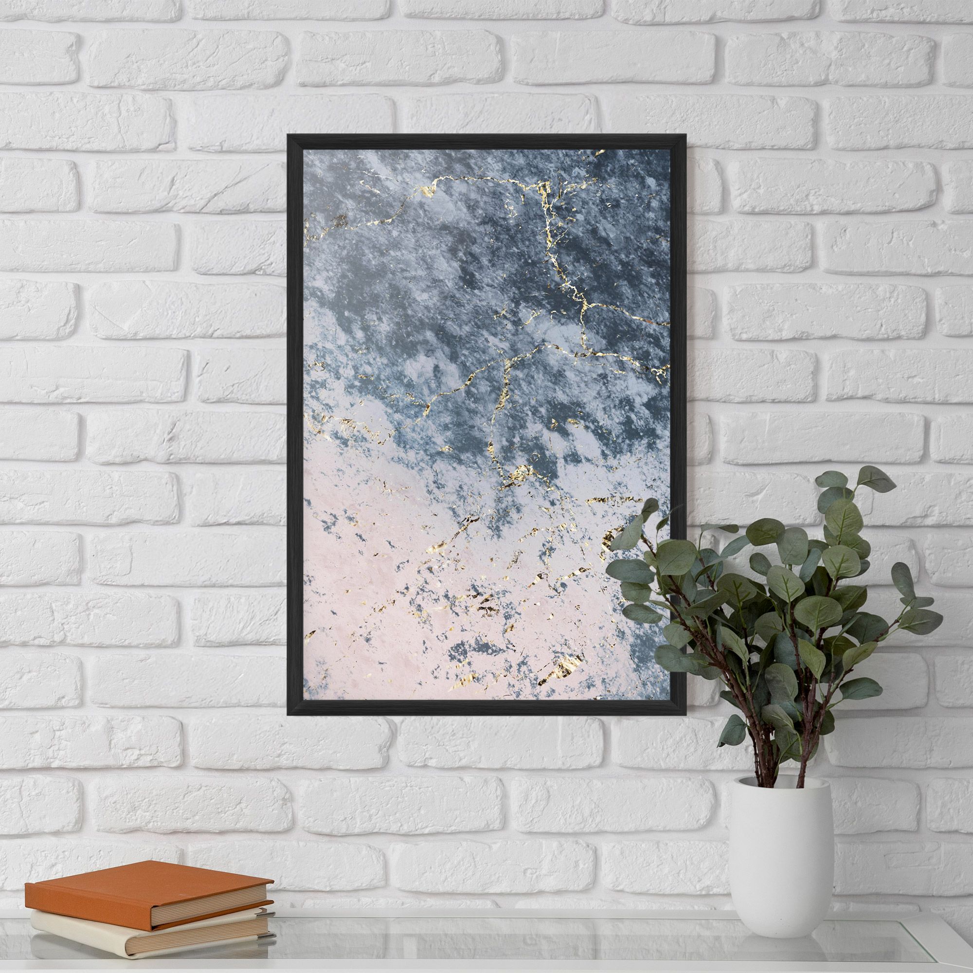 Blue Golden Lines mockup 5