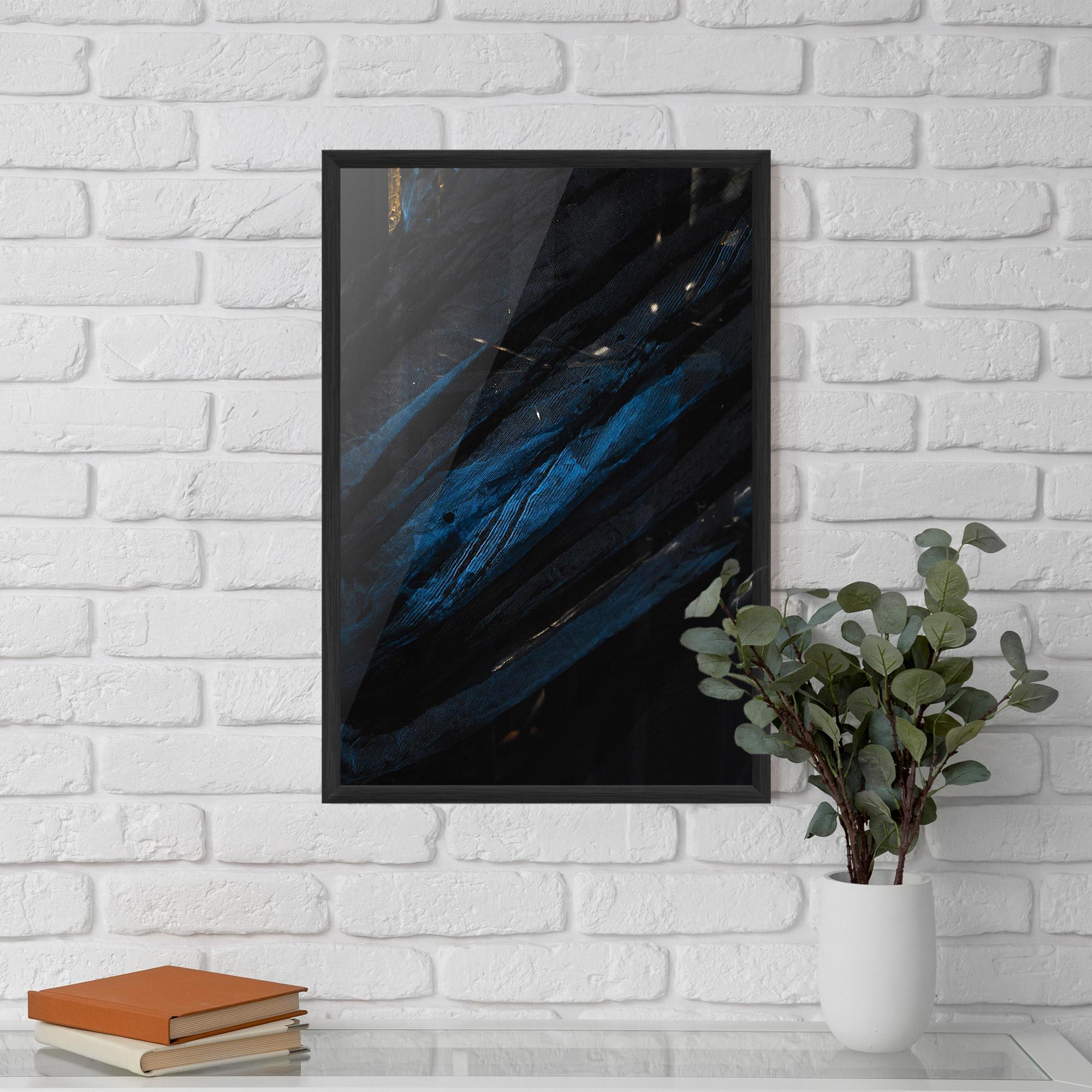 Poster Înrămat Blue Lines mockup 5