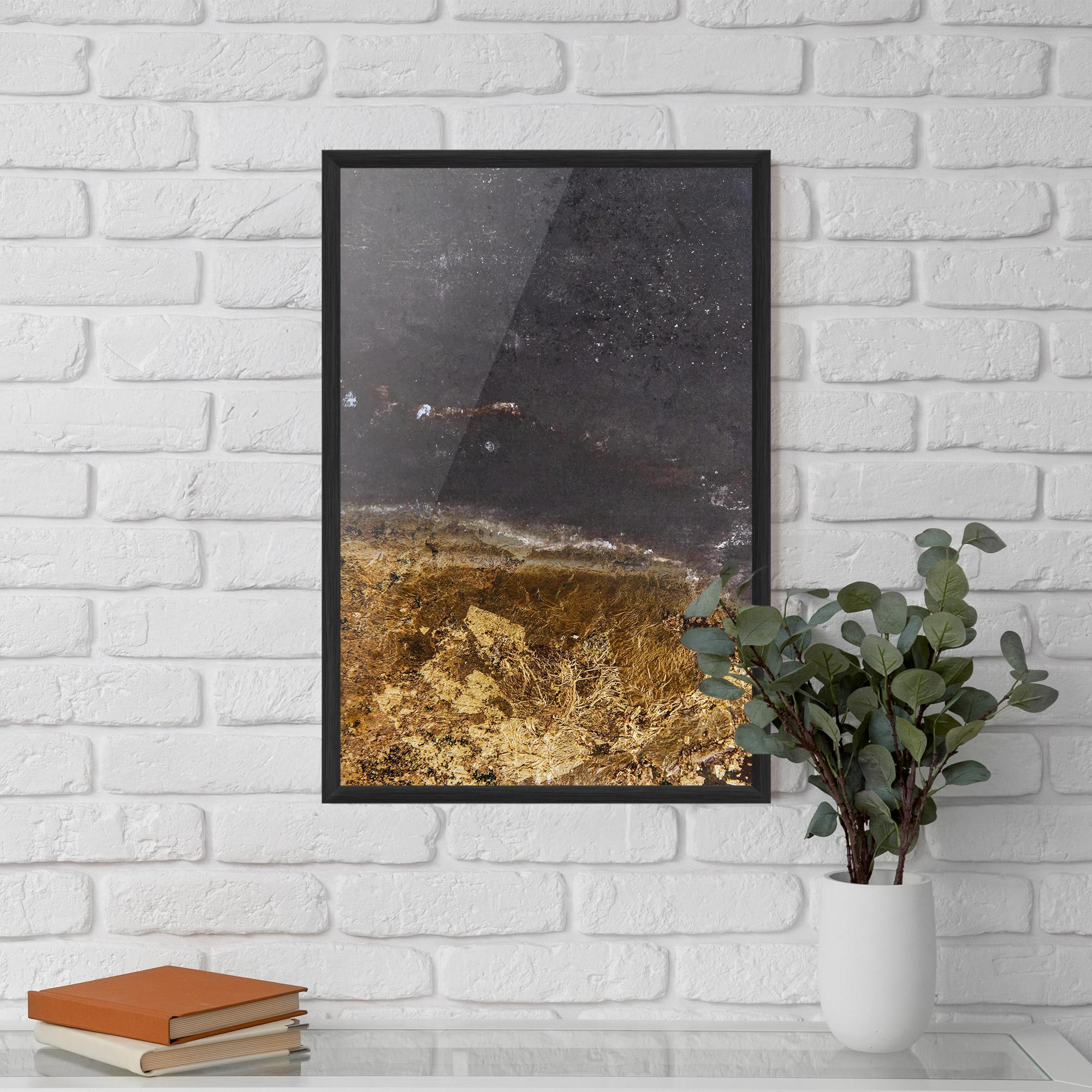 Poster Înrămat Gold Dark Grey mockup 5