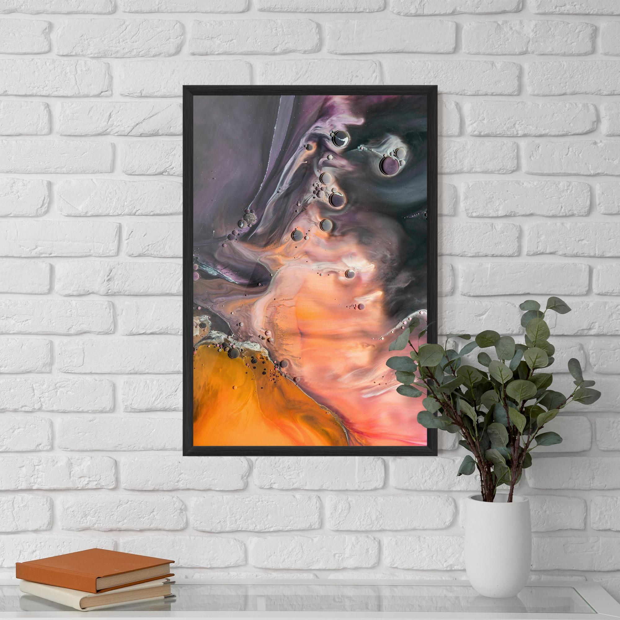 Poster Înrămat Orange Shades mockup 5